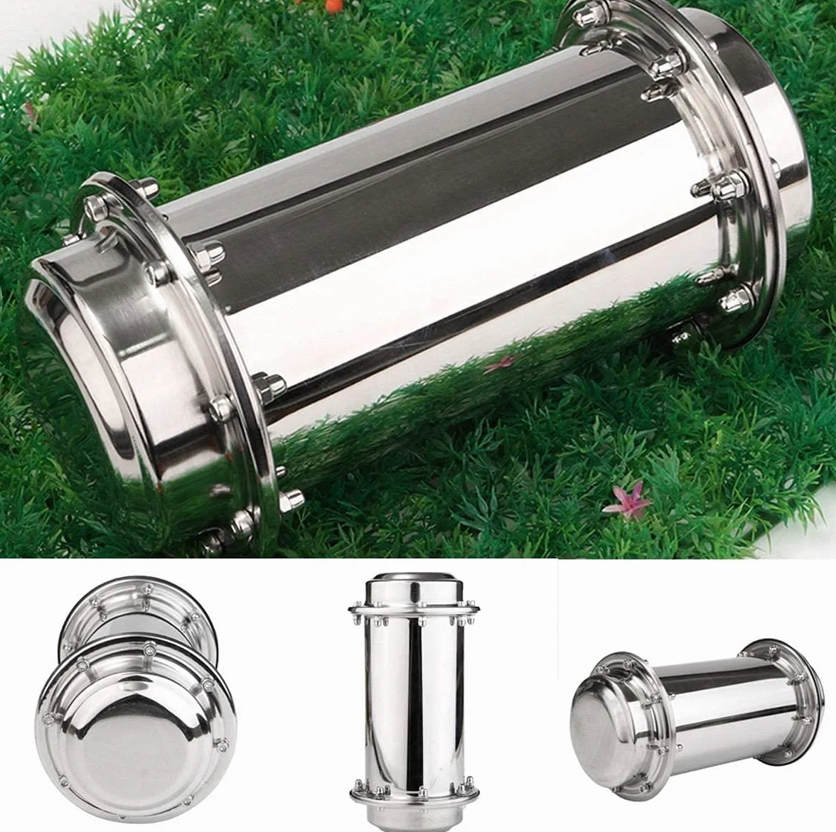 Time Capsule Box Bury Container - Wodoodporny, odporny na korozję, trwały pojemnik ze stali nierdzewnej do przyszłego ukończenia szkoły,16.3Inch