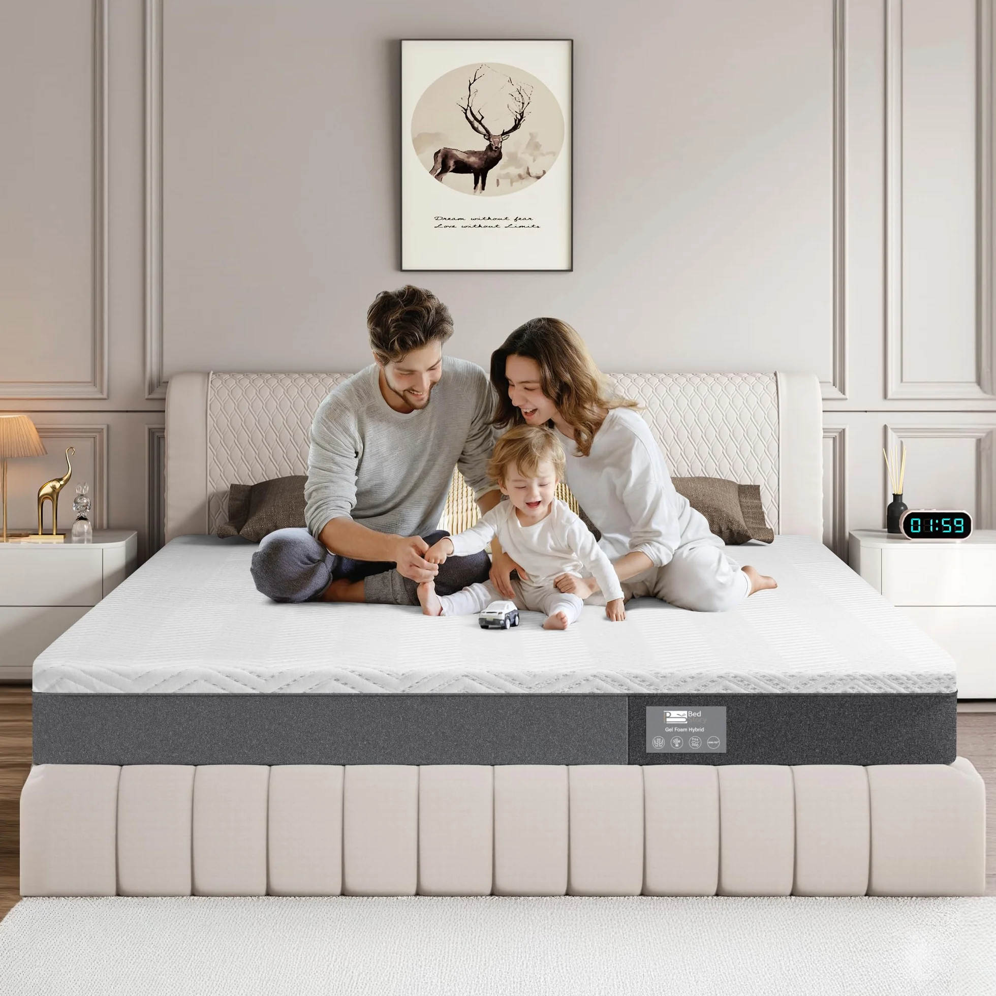 BedStory Materac Memory Foam, 140 x 200 cm