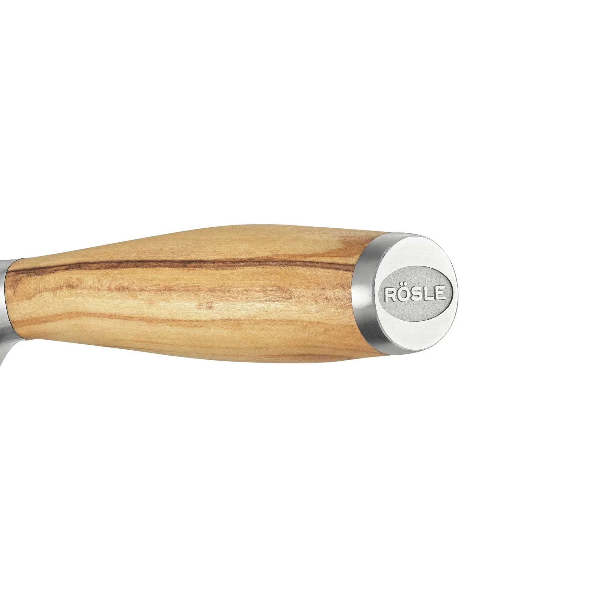 Rösle Nóż Santoku Artesano 16,5 cm – wysokiej jakości nóż kuchenny do krojenia mięsa, ryb, drobiu i warzyw, ostry nóż do krojenia z ergonomicznym uchwytem z drewna oliwkowego