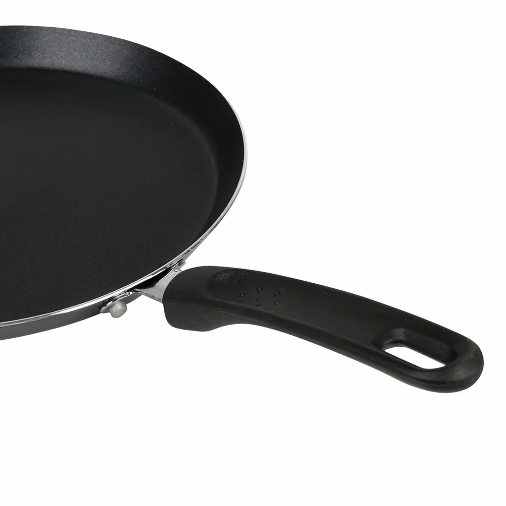 Crealys 506660 Brume aluminiowa patelnia do naleśników, czarna/szara, 24 cm