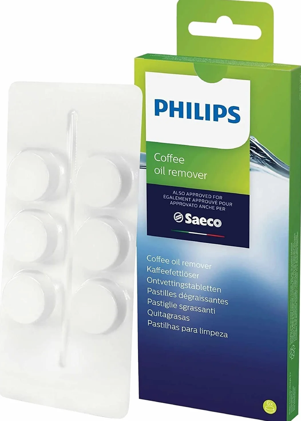 Philips Zestaw do kompleksowej pielęgnacji ekspresów do kawy AquaClean (zawiera filtr do wody CA6903), odkamieniacz 250 ml, smar HD5061, tabletki odtłuszczające do kawy CA6704/10 (6 sztuk), szczotka