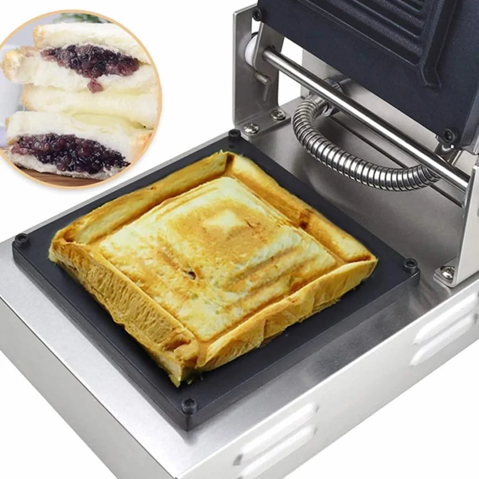 Zdrowy grill z prasą do panini i tosterem do kanapek Toster ze stali nierdzewnej | 50°C-300°C Temperatura | Do gotowania warzyw/mięsa/naleśników