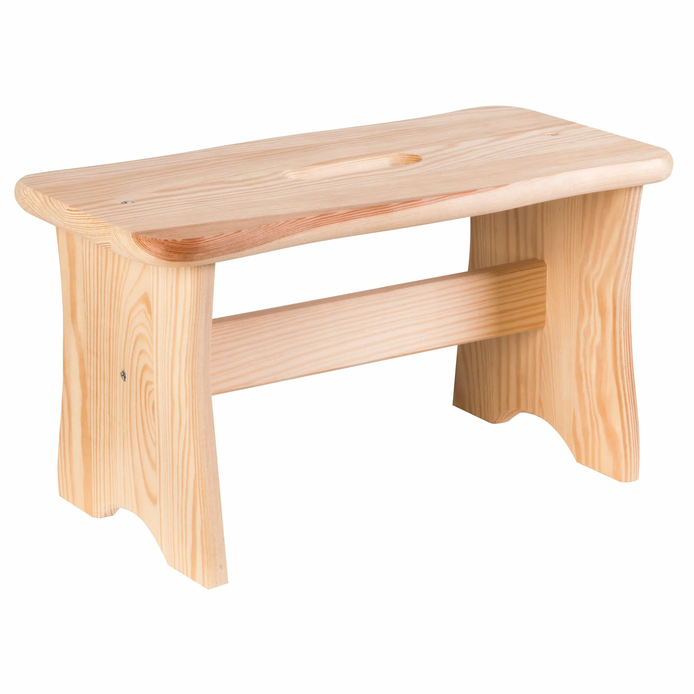 Podnóżek z drewna FSC 100% 40x22x20 cm jasnobrązowy