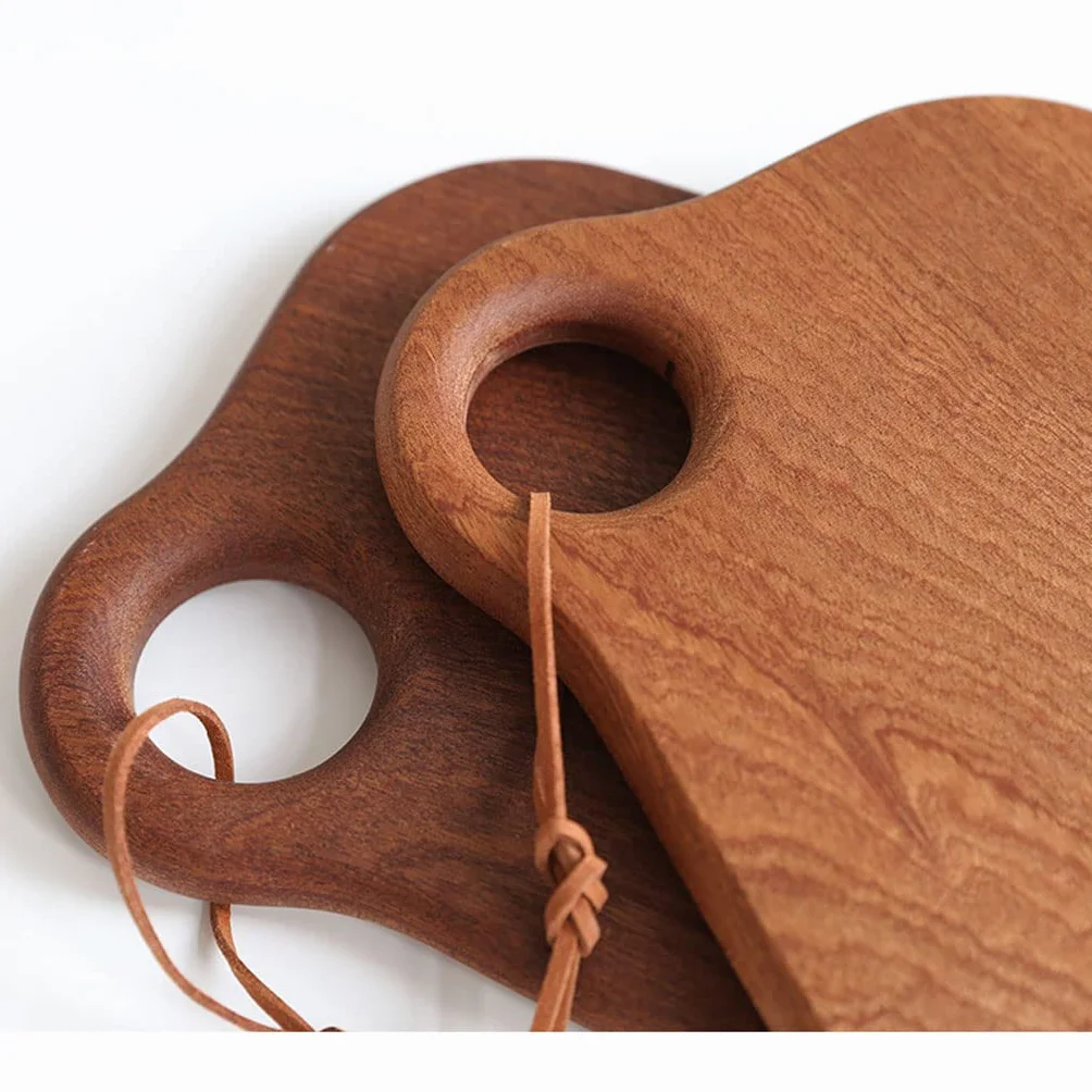 Deska do krojenia Premium Choing Board Dwustronna deska do krojenia drewniana deska do krojenia z uchwytami deska do krojenia do mięsa, ryb, warzyw, serów deska do krojenia dla, Ebony L
