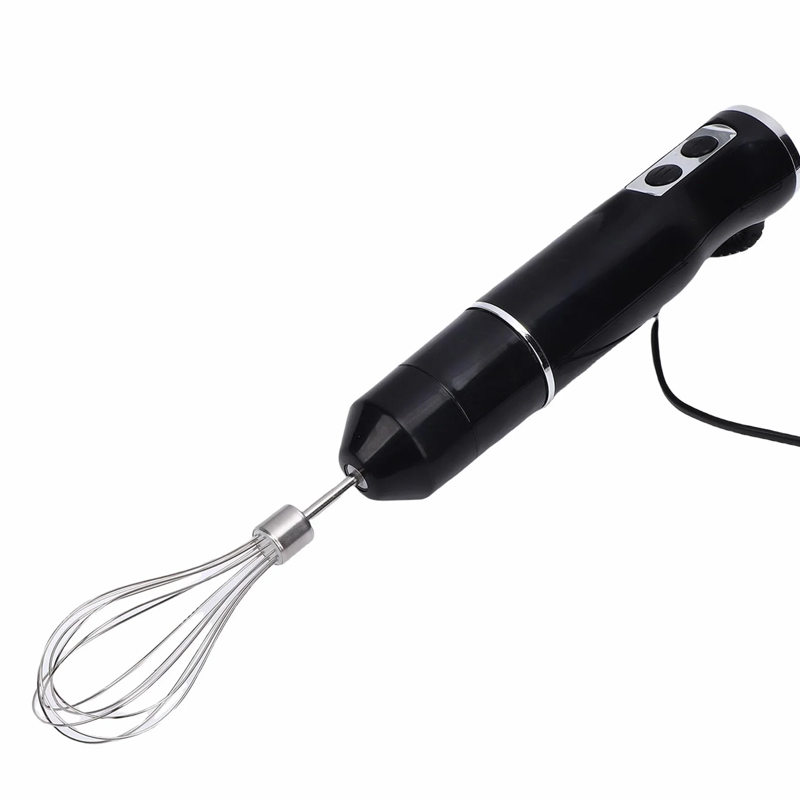 Cocoarm Zestaw Ręcznego Blendera, 400W Mocny Blender Zanurzeniowy ze Stalowym Korpusem i Plastikowymi Kubkami, Zawiera trzepaczkę i Rozdrabniacz do Smoothie, Zup, Sosów (wtyczka UE)