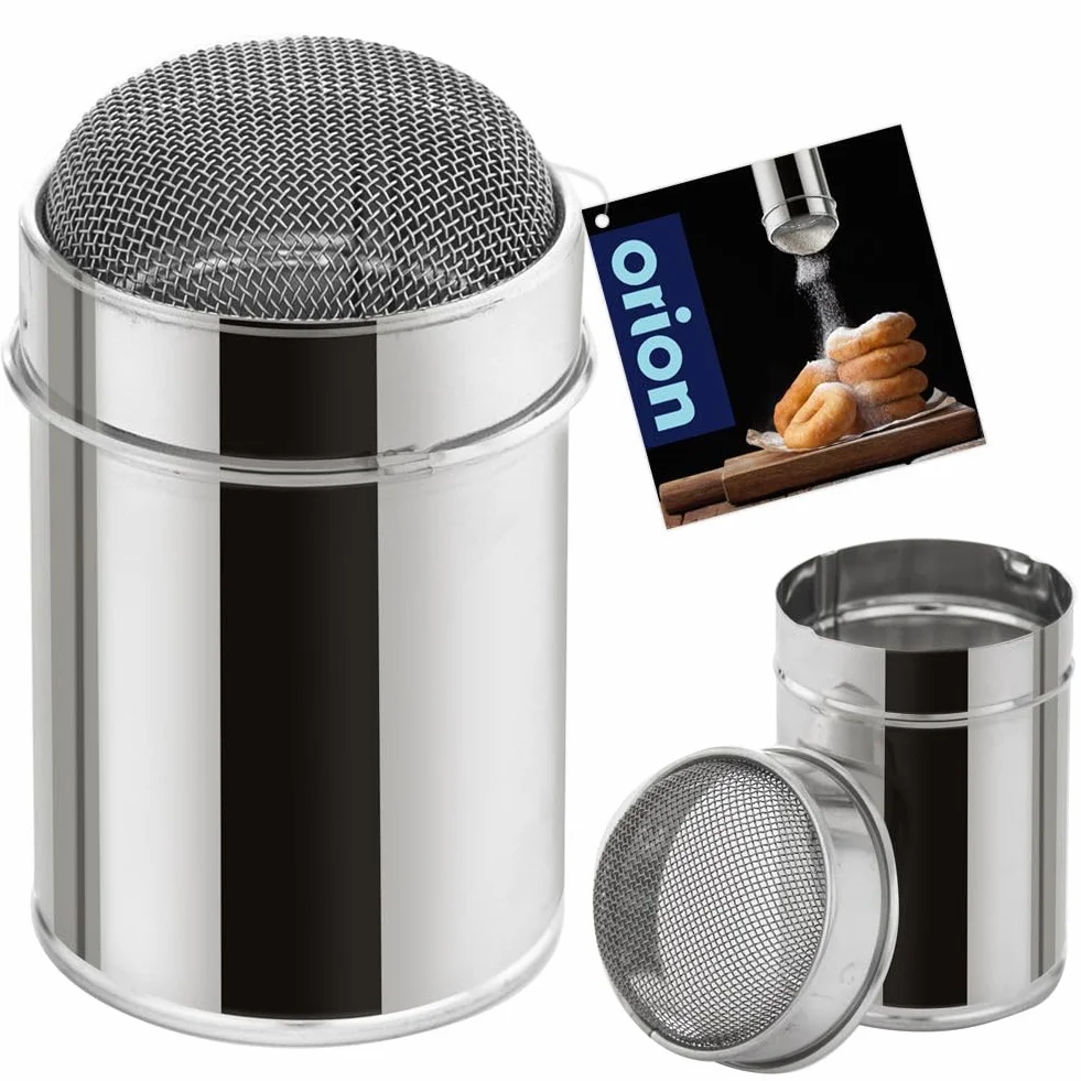 Pojemnik z sitkiem do cukru pudru cynamonu czekolady 180 ml