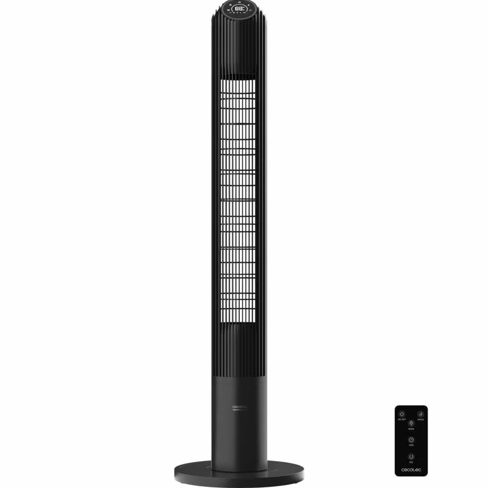 Cecotec - EnergySilence 9150 Skyline Smart Design Wentylator wieżowy - 46", 45 W, dotykowy pilot z ekranem LED, 3 prędkości, 4 tryby, timer 12h, oscylacja 70°