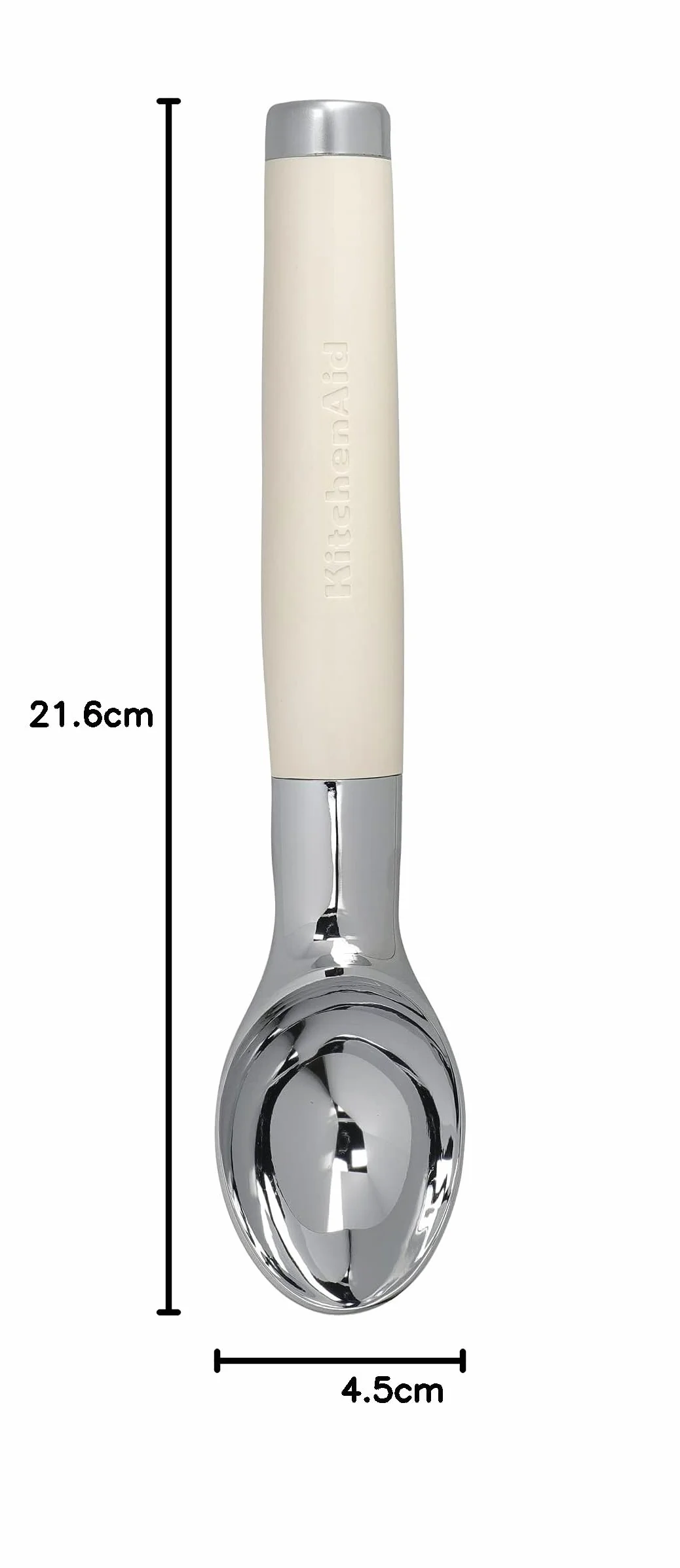 KitchenAid Core Line Ice Cream Scoop, Cream