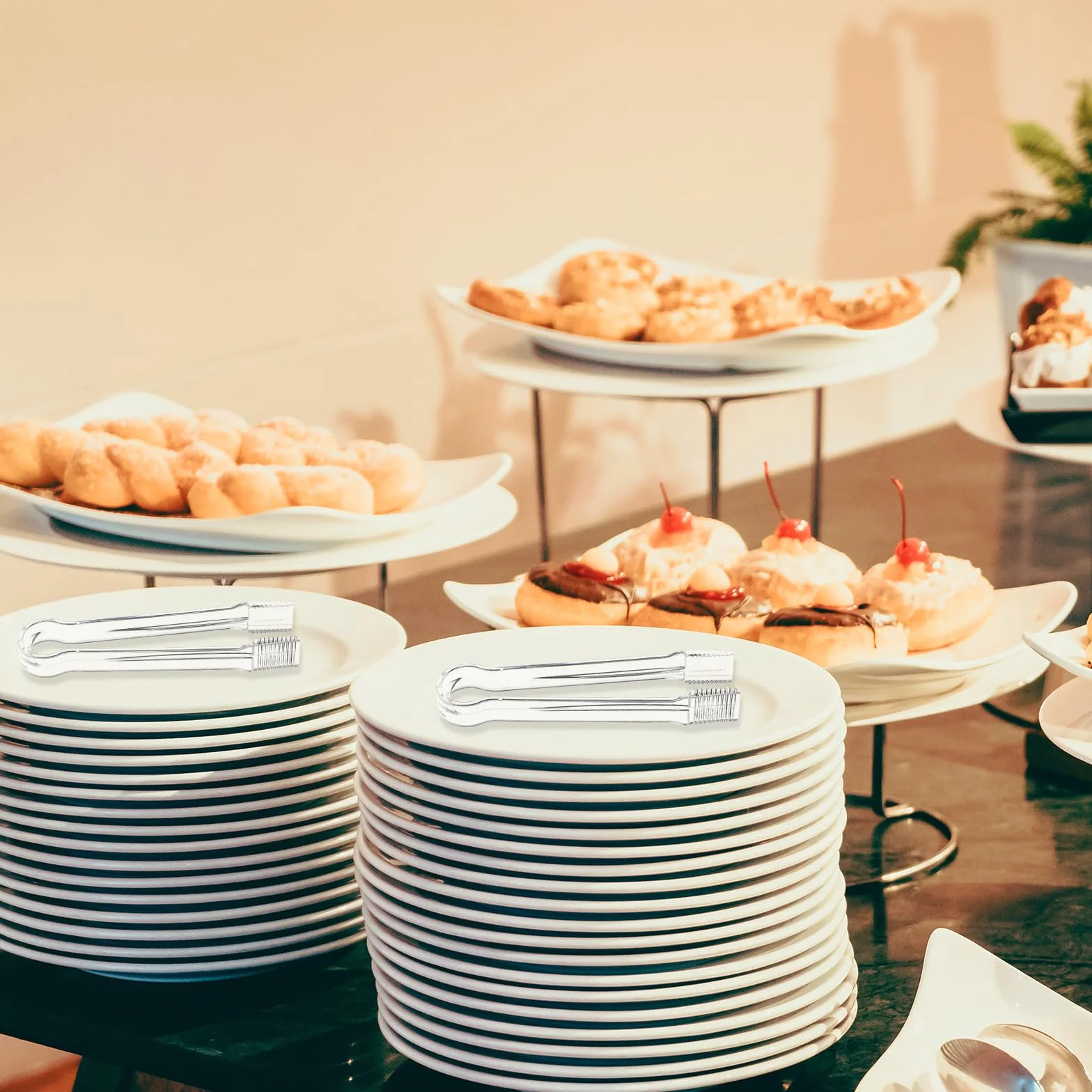 8 sztuk szczypiec z tworzywa sztucznego, małe szczypce do kostek lodu, szczypce kuchenne, szczypce do cukru, cukierków, słodycze, małe szczypce do serwowania żywności, sałatek, słodyczy, na imprezę