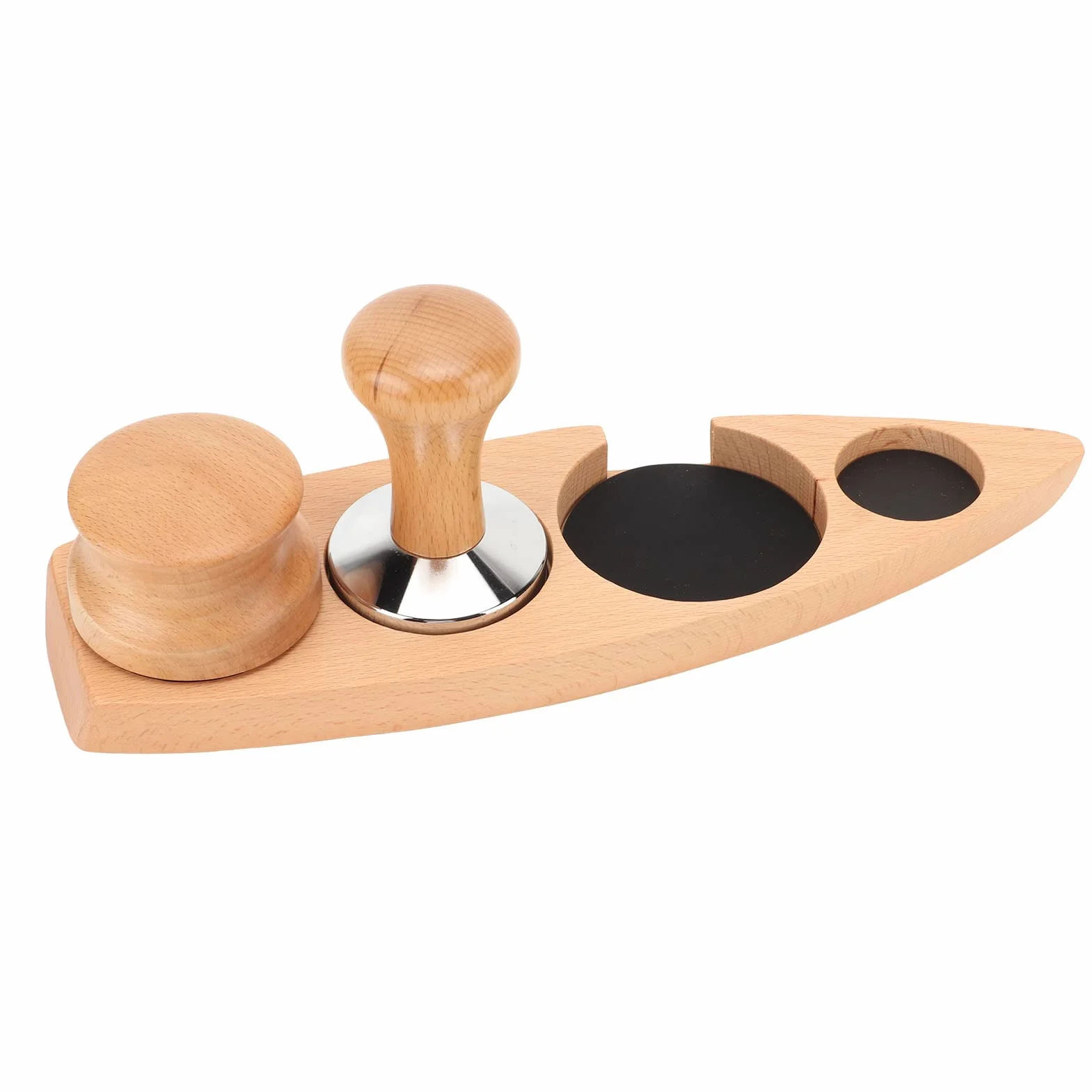 Dystrybutor Ubijaka do Kawy Zestaw Uchwytów Dystrybutora Kawy Mielonej Młotek do Kawy Espresso Stacja Ubijania Filtr do Kawy Uchwyt Sabotażu Organizacja dla(Do podstawy 58 mm, sabotażu 58 mm,)