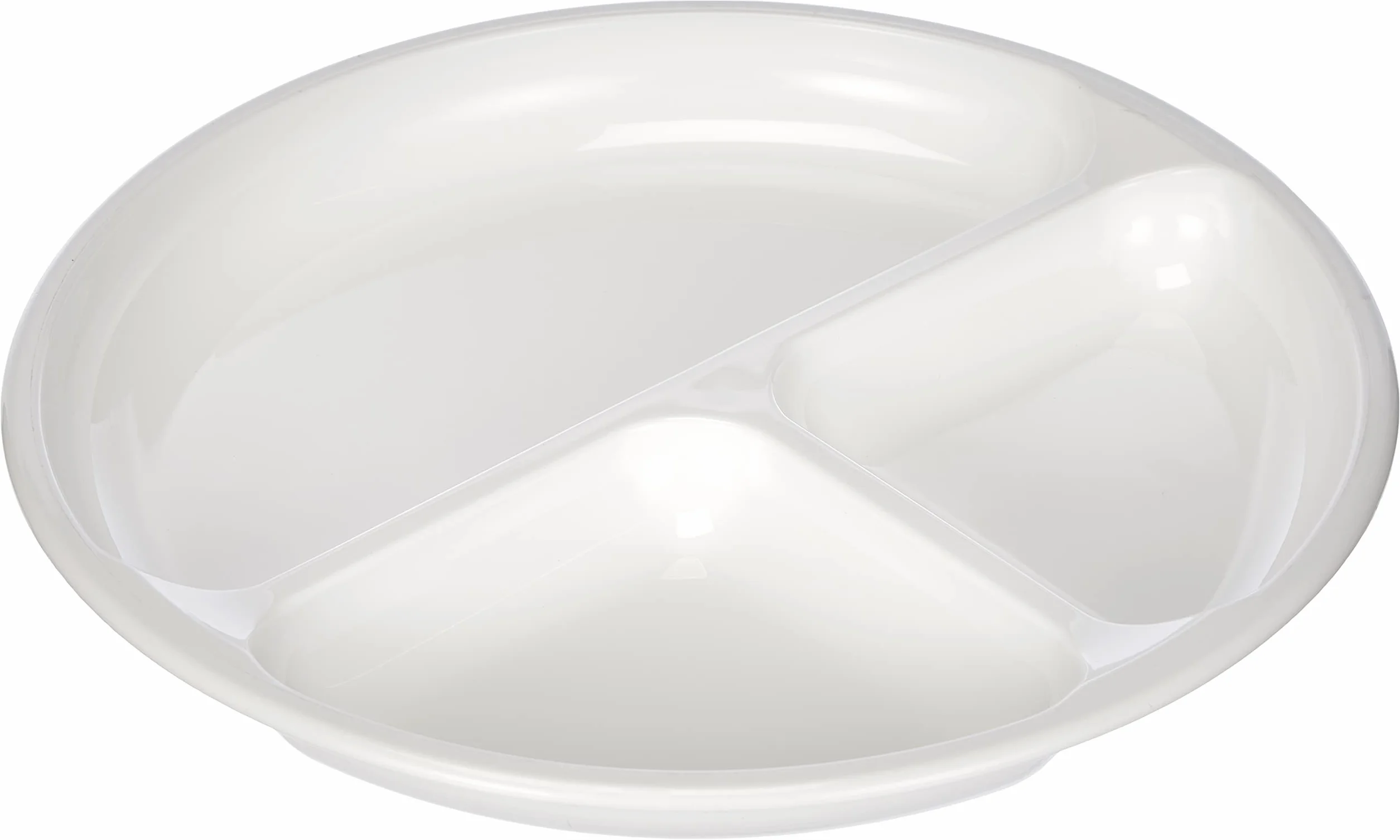 Westmark Talerz obiadowy do mikrofalówki, 3 oddzielne części, ø 25 cm, tworzywo sztuczne, Kolor: biały, 22402270