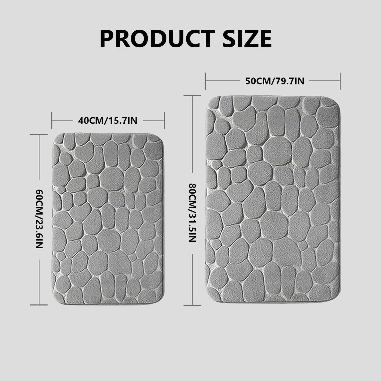 Mata łazienkowa 40 x 60 cm, miękka i wygodna mata pod stopy, super chłonność wody, antypoślizgowa, można prać w pralce, mata prysznicowa do domu i łazienki