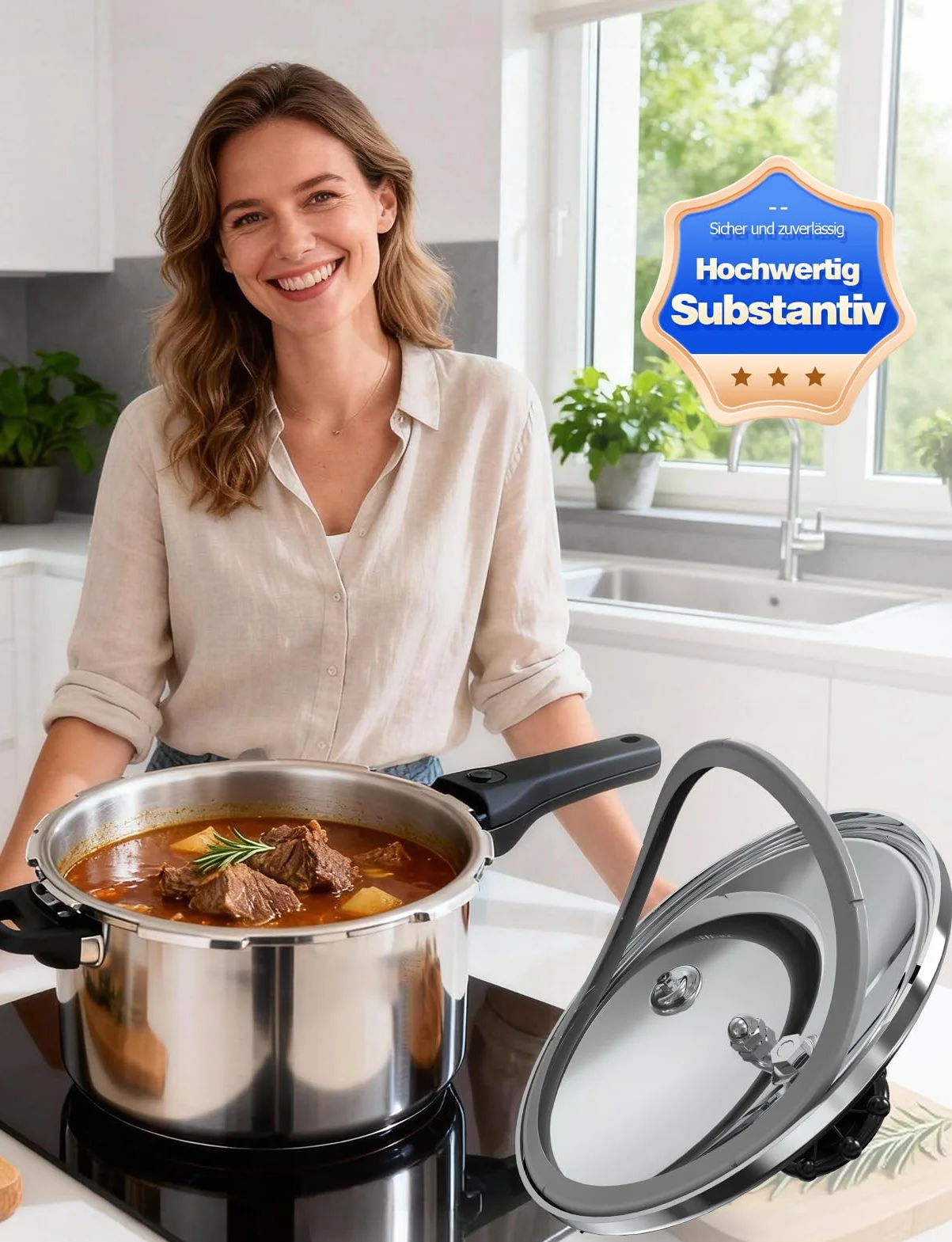 22 cm pierścień uszczelniający do szybkowaru, części zamienne do szybkowaru Fissler Blue Point, Vitavit Royal, Magic i Vitaquick do 2009 3866700201 3866700205 Ø 22 cm