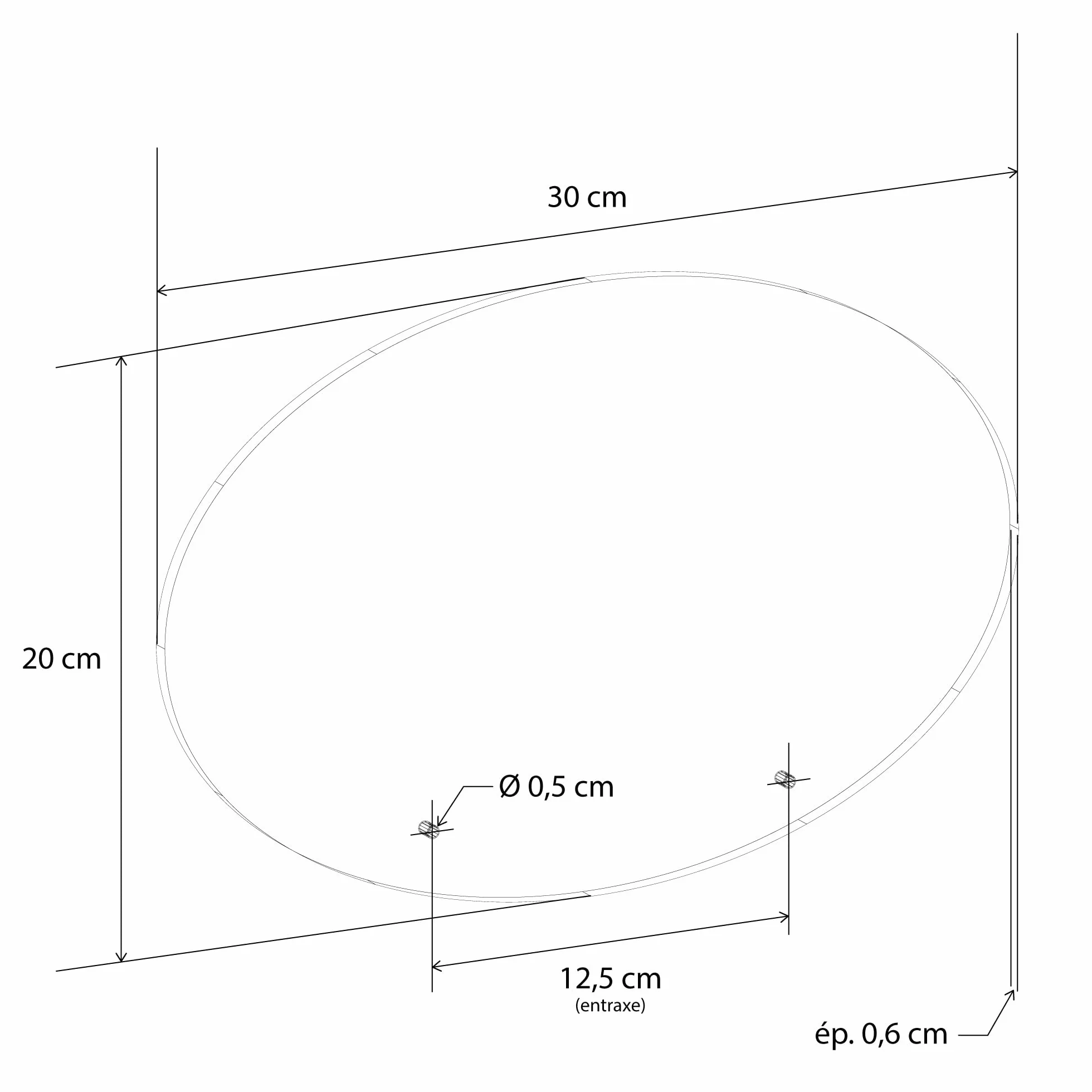 Owalna płyta nagrobna z pleksi wzór żydowskiego krzyża, różne rozmiary, grubość 6mm, spersonalizowana w wielu liniach 30x20 cm