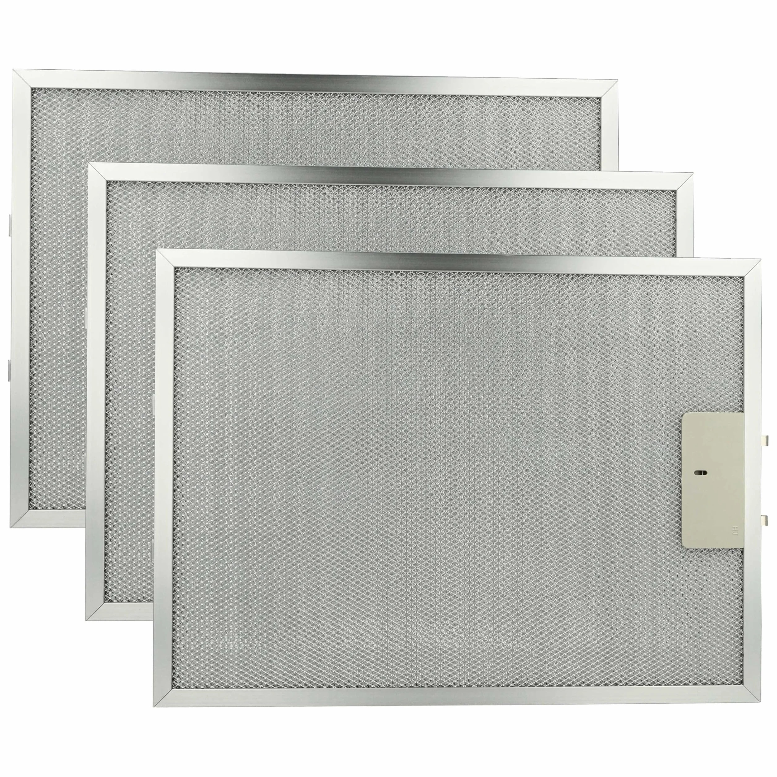 vhbw 3x filtr przeciwtłuszczowy kompatybilny z Electrolux EFT 60228 OW 94215022700 okap kuchenny - 38 x 28,3 x 0,9 cm, metal