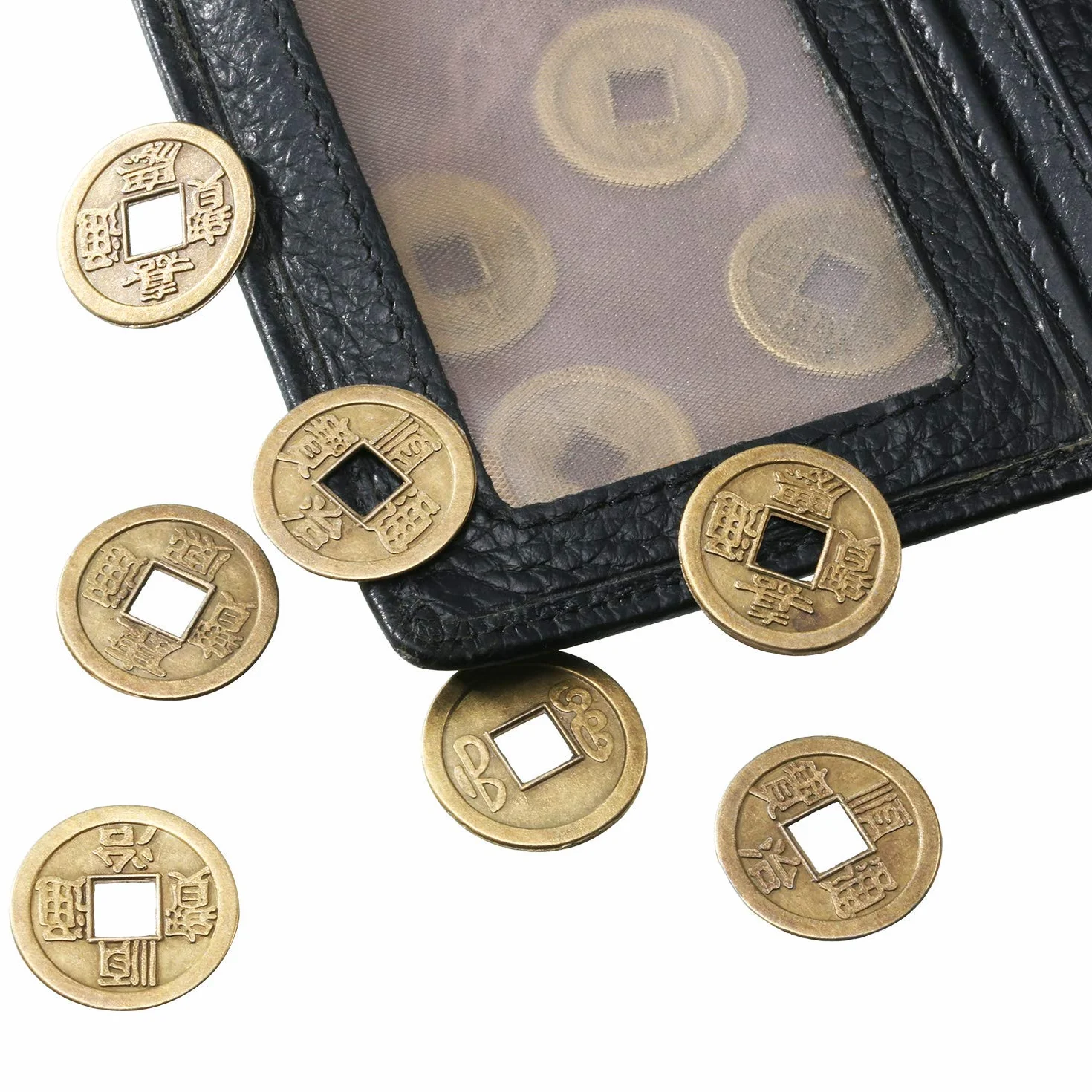 100 sztuk monet na szczęście I-Ching dla zdrowia i dobrobytu, chińskie monety Feng Shui, 2 cm