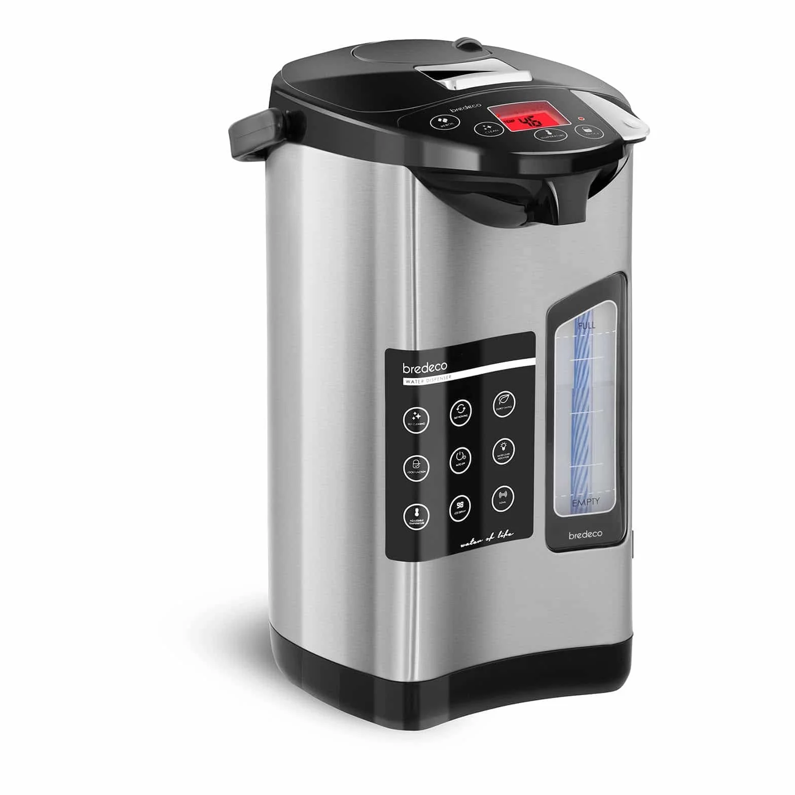 Thermopot BCTP-5-L dozownik ciepłej wody (5 l, 680 W, stal nierdzewna, temperatura: 40-100°C, ekran LCD)