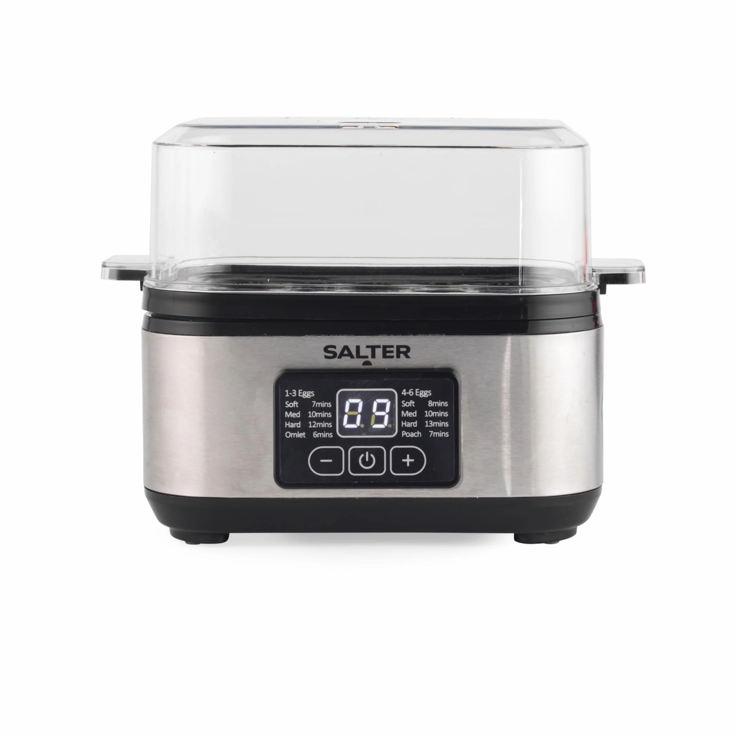 Salter Digital Egg Cooker 3w1 – Electric Omelette Maker, 6 Egg Capacity, LED Display
