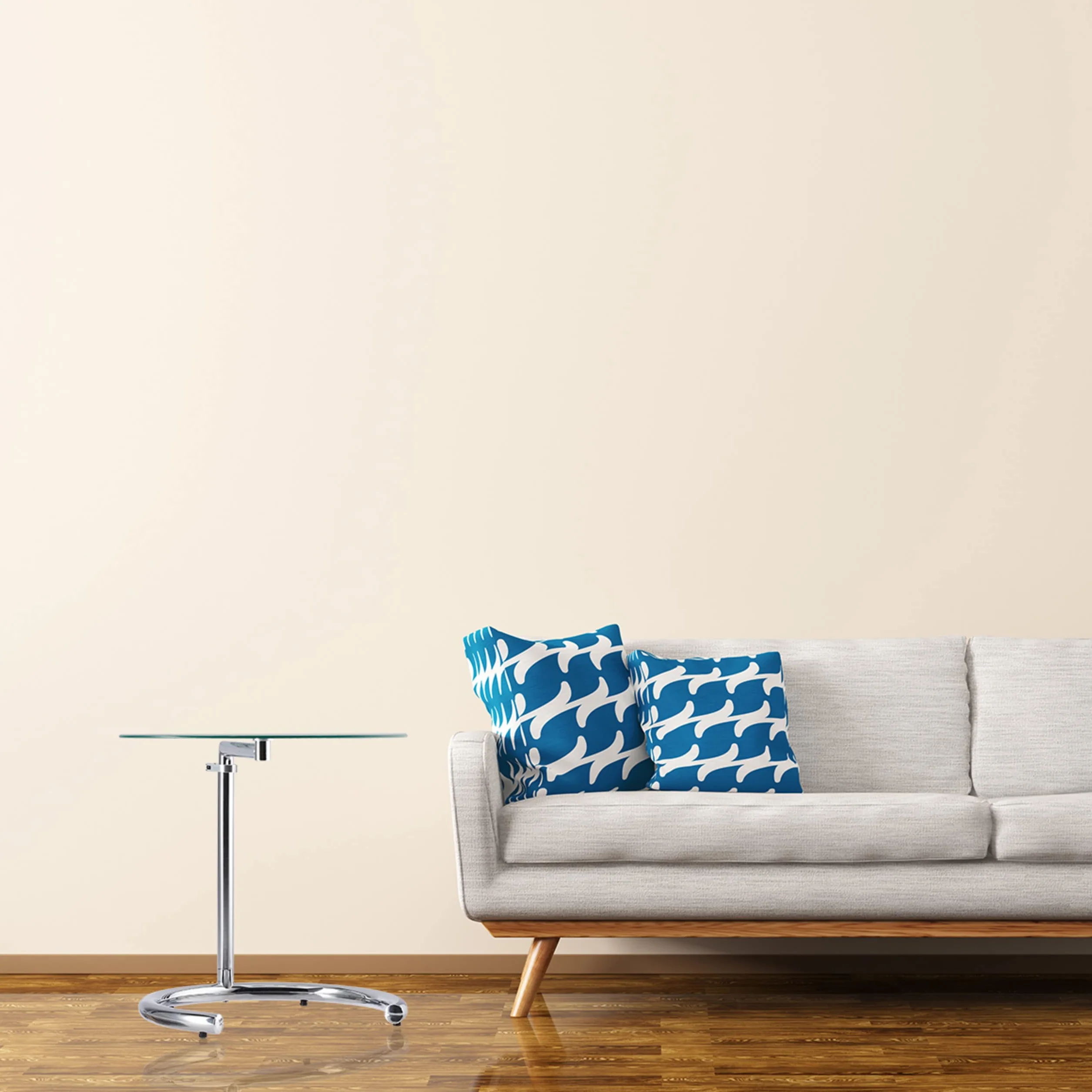 Relaxdays Stolik Kawowy, Srebrny, Ø 46 cm