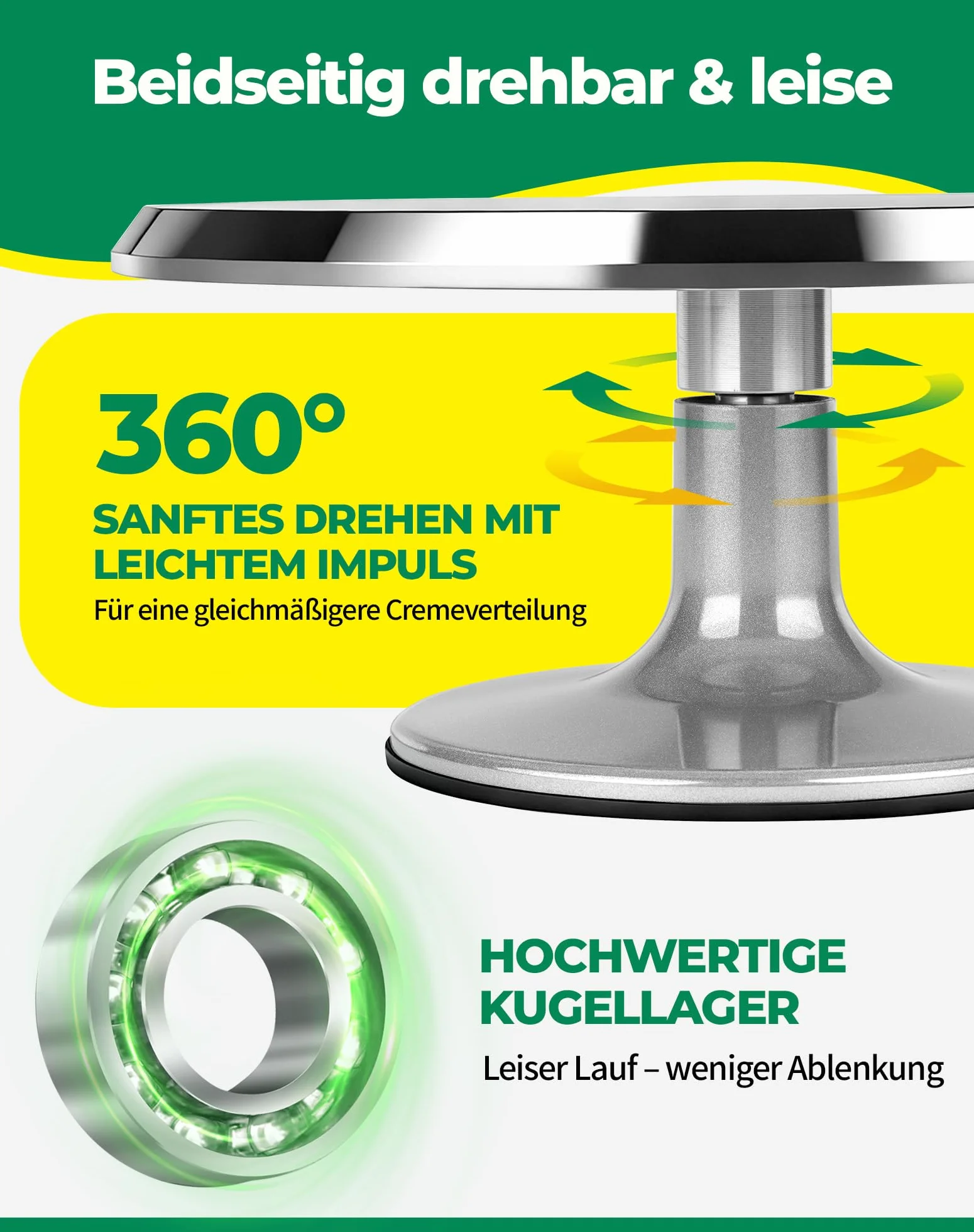 LAOYE Obrotowa Patera do Tortu z Aluminium 30 cm, Talerz Obrotowy do Dekoracji Tortów, Stojak Obrotowy, Zestaw z 5 Skrobakami i 3 Szpatułkami do Pieczenia i Dekoracji