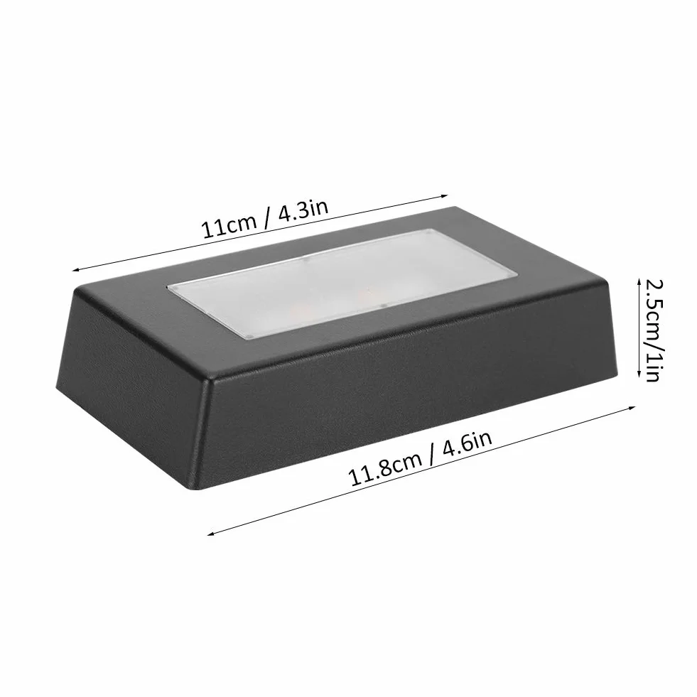 Podstawa świetlna LED, kolorowa, zmieniająca się lampa Luminous Display Stand Posągi 3D Crystal Glass Ball Art Plate Holder z kablem USB