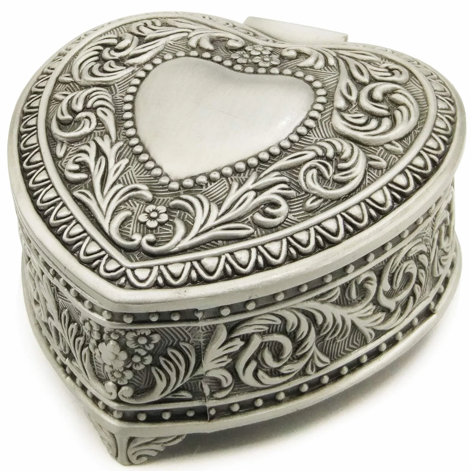 Wingostore wytłaczana pozytywka ze stopu metalu, nakręcana i złoty mechanizm, pozytywka na Boże Narodzenie, urodziny, walentynki, (HearShapedMetalYMSS, You are My Sunshine)