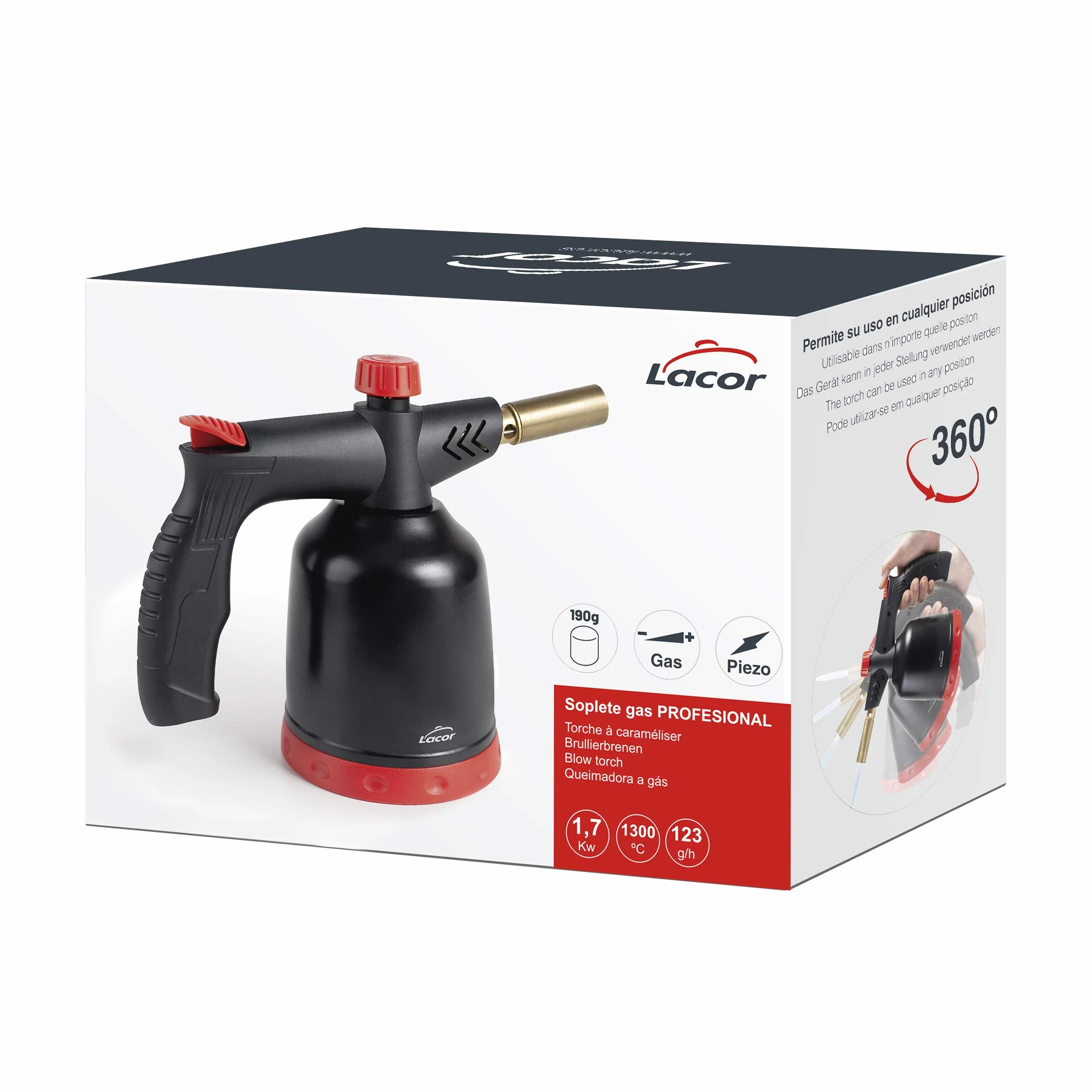Lacor Palnik gazowy 68968, tworzywo sztuczne