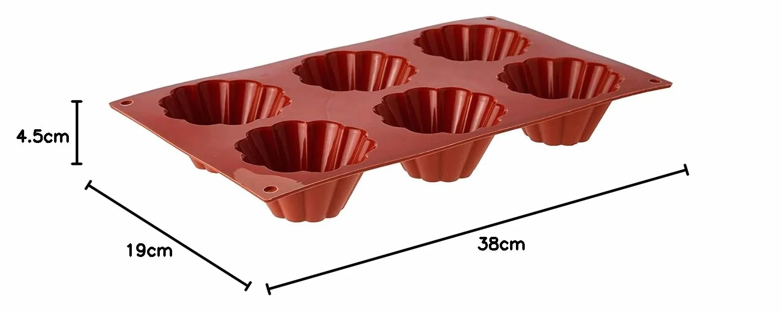 Silikomart - SF 034 BRIOCHETTE CANNELLATA - FORMULARZ SILIKONOWY ø79 H 37 MM