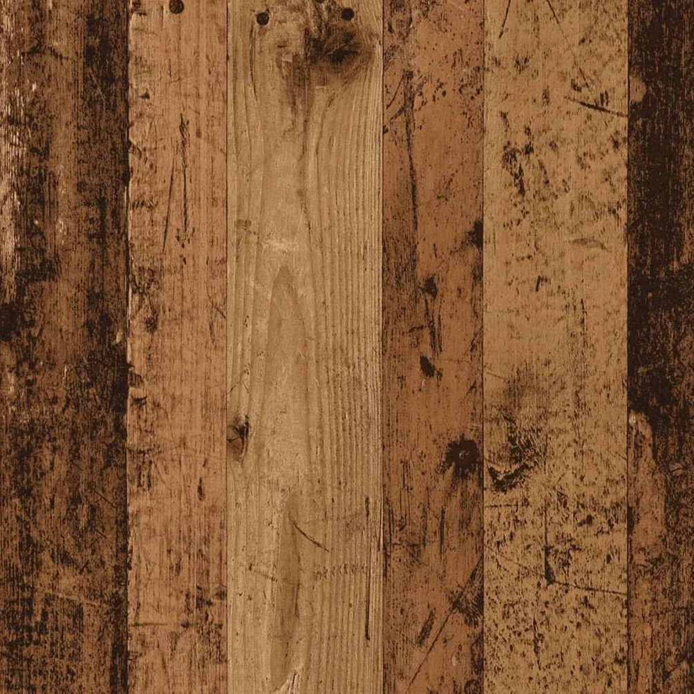 Regał na książki, ścianka działowa, wygląd starego drewna, regał biurowy, do salonu, do sypialni, 100 x 33 x 115 cm