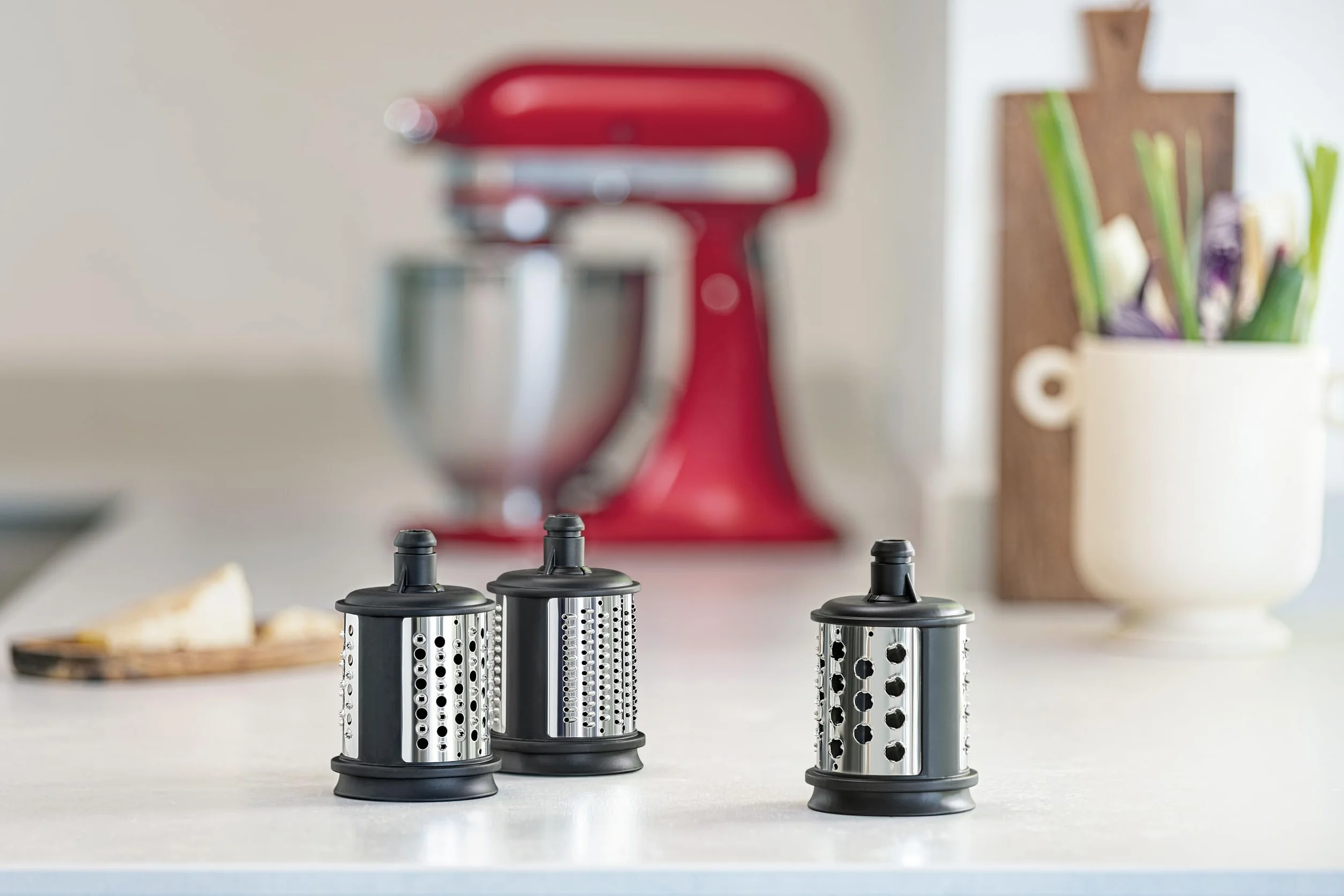 Kitchenaid 5KSMEMVSC Zestaw do Tarcia i Szatkowania do Robota Kuchennego Kitchenaid, Srebrny