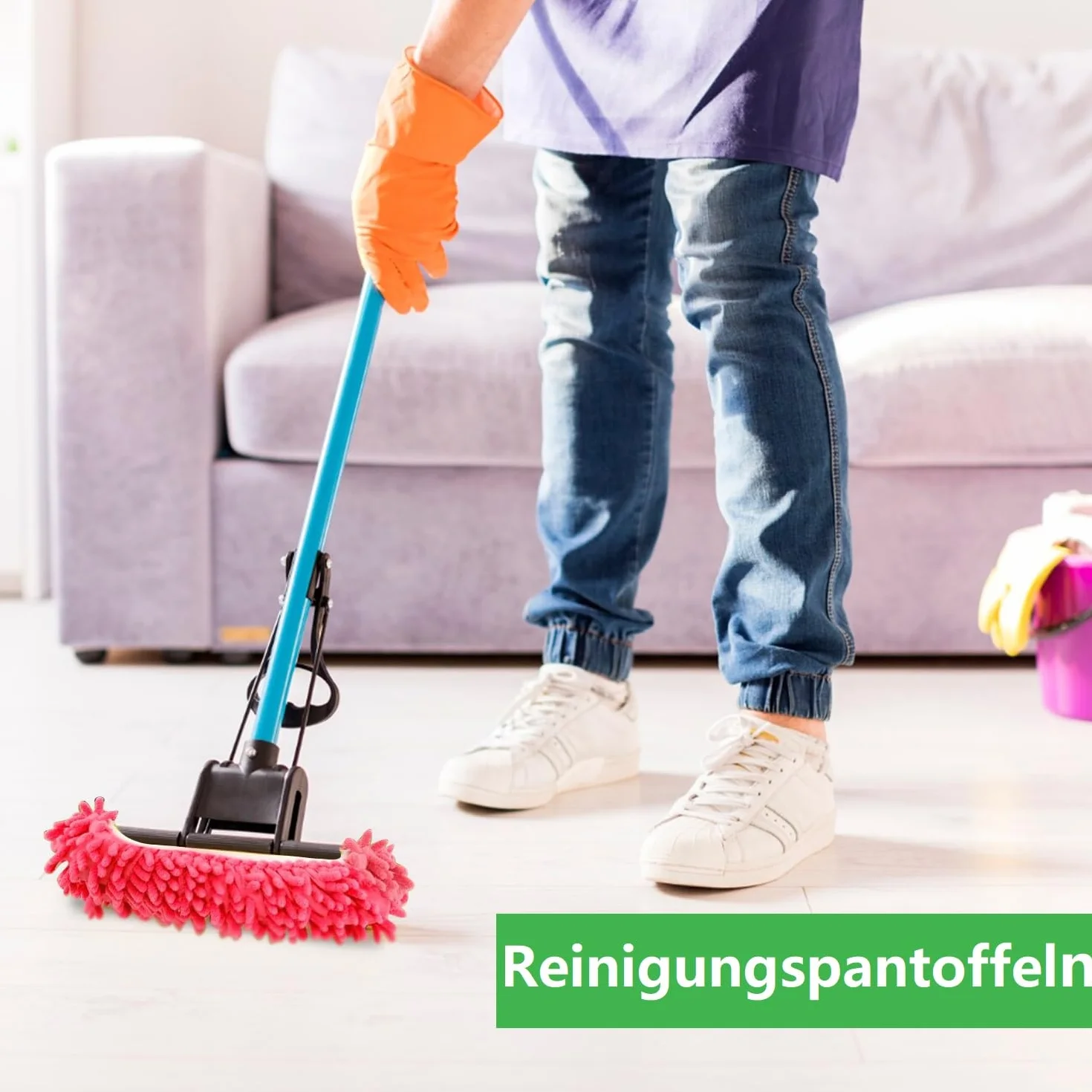 3 pary pantofli czyszczących z mikrofibry, zdejmowane kapcie uniwersalne
