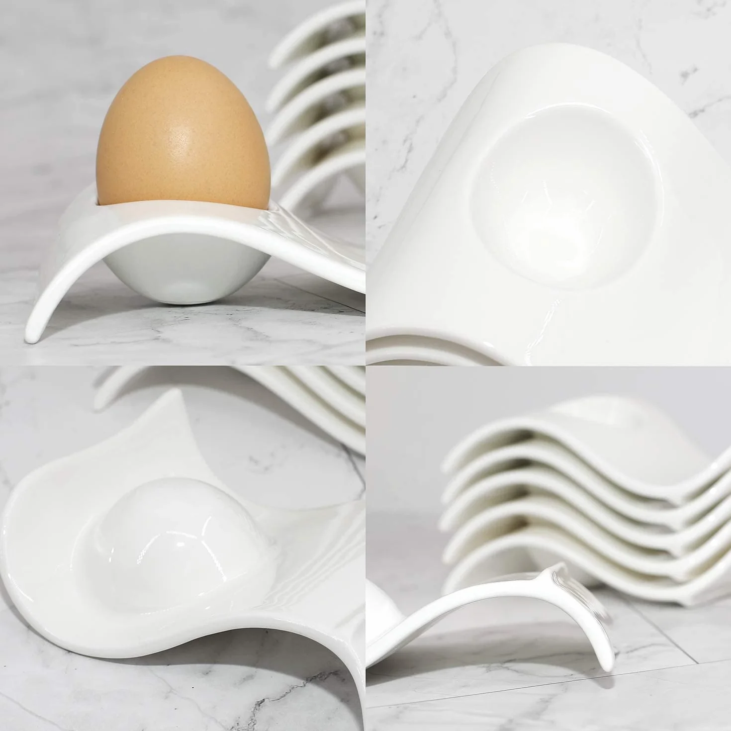 Porcelanowy kieliszek do jajka, 1 sztuka, stojak na jajko, ceramiczny, biały porcelanowy stojak na jajka, kubek, prezent dla dzieci, dekoracja stołu, kolor biały