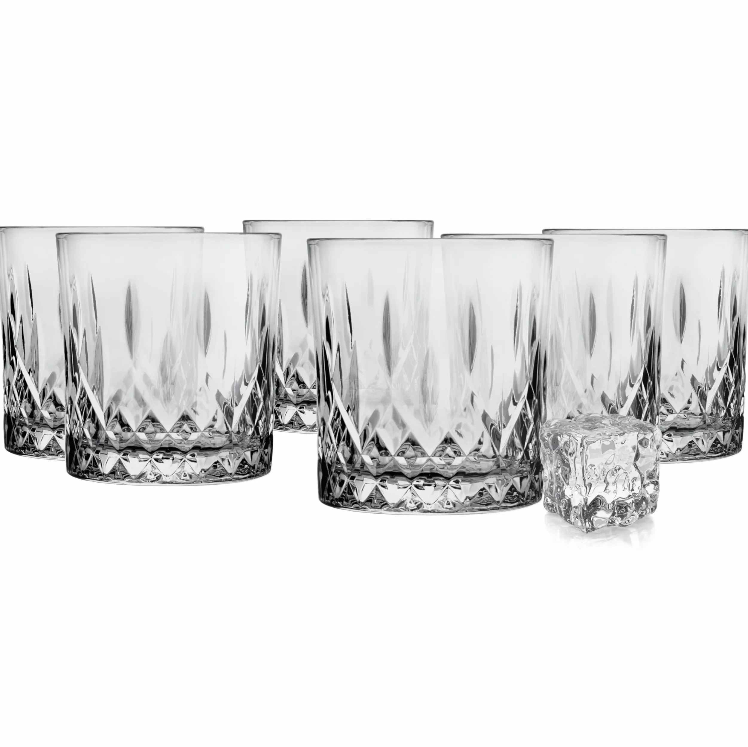 Glasmark KROSNO Szklanki do Whisky 280ml Zestaw 6 szt. Cięte