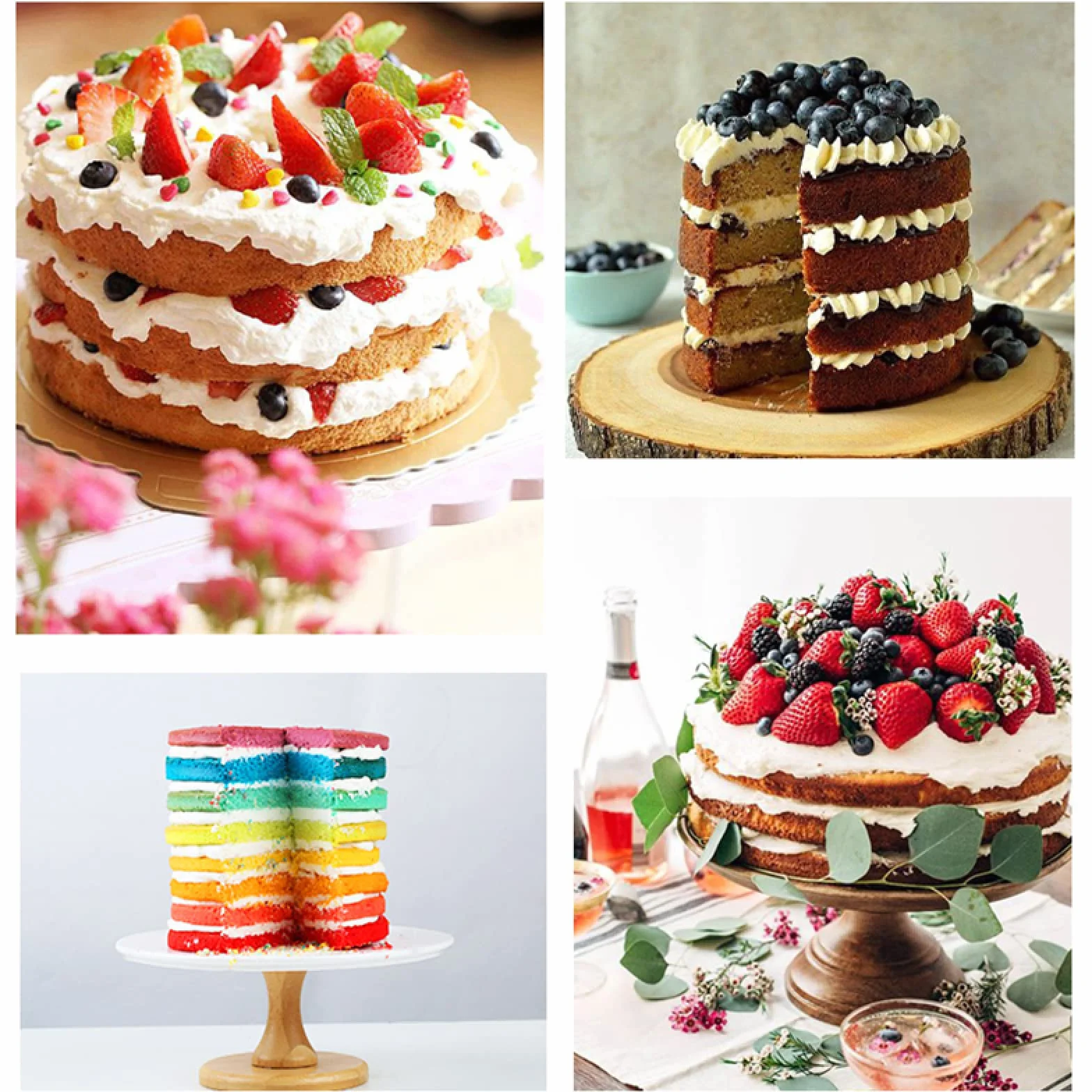 Nieprzywierająca blacha do pieczenia silikonowa ciasto warstwowe okrągła forma DIY desery forma do pieczenia musu formy do ciasta formy kuchenne 6 cali 4 szt. 8 cali 4 szt. 8 cali 4 szt. D