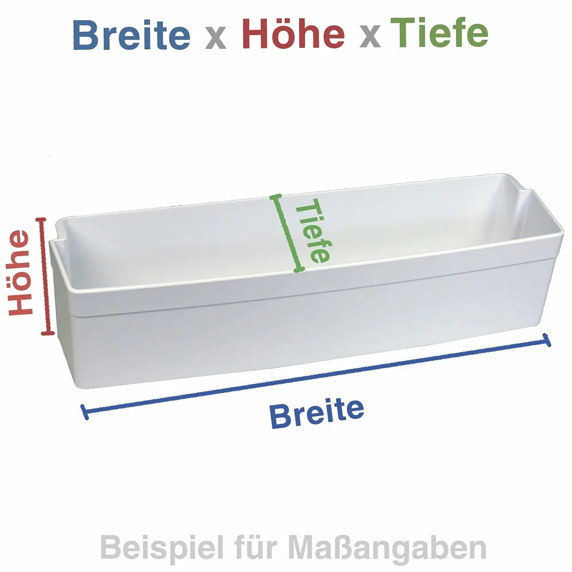 Liebherr 7420148 VarioBox półka na drzwi, konsola drzwiowa, przezroczysta półka, tworzywo sztuczne, 250 x 88 mm, lodówka automatyczna