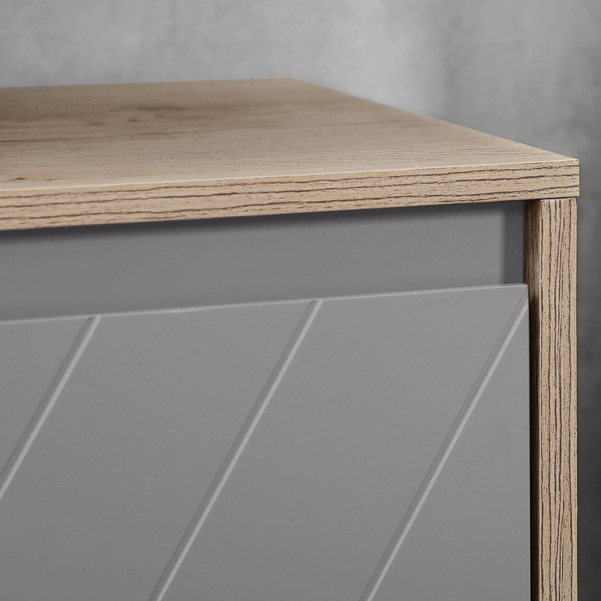 HOMCOM Szafka łazienkowa pod umywalką - Szafka pod umywalkę - 2-drzwiowa szafka z półką - N. 60L x 30 l x 59,8H cm - Płyta wiórowa jasny dąb szary