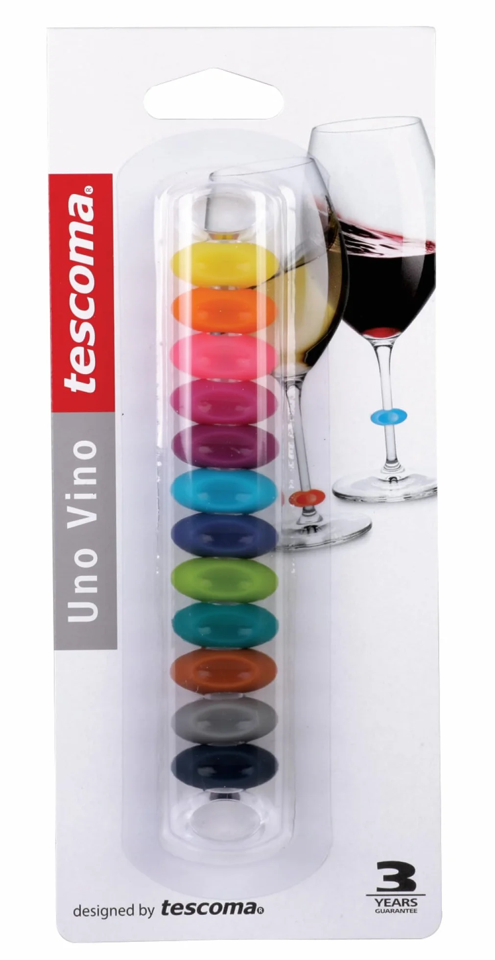 Tescoma Pierścionek imprezowy UNO VINO, 12 kolorów