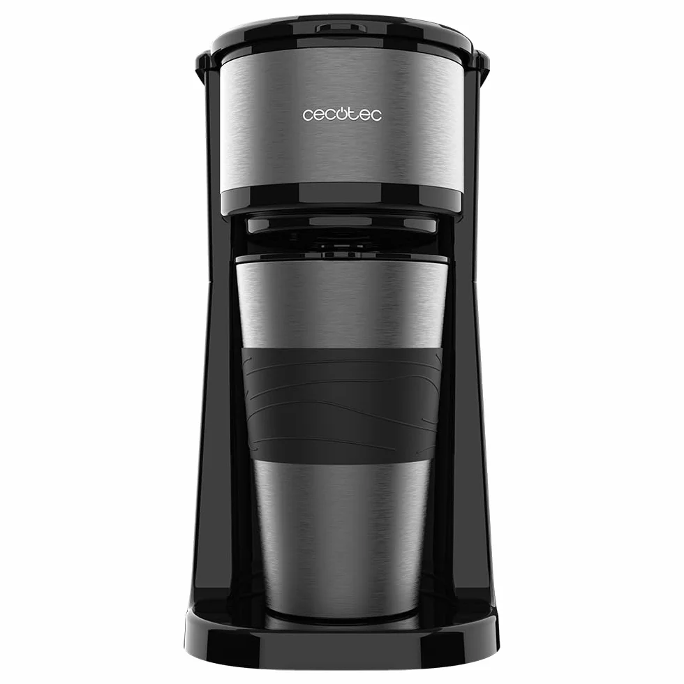 Cecotec Ekspres przelewowy Coffee 66 Drop&Go z termosem. moc 700 W, pojemność 420 ml, filtr kroploszczelny, stały lub papierowy, automatyczne wyłączanie, zbiornik z okienkiem, automatyczne wyłączanie