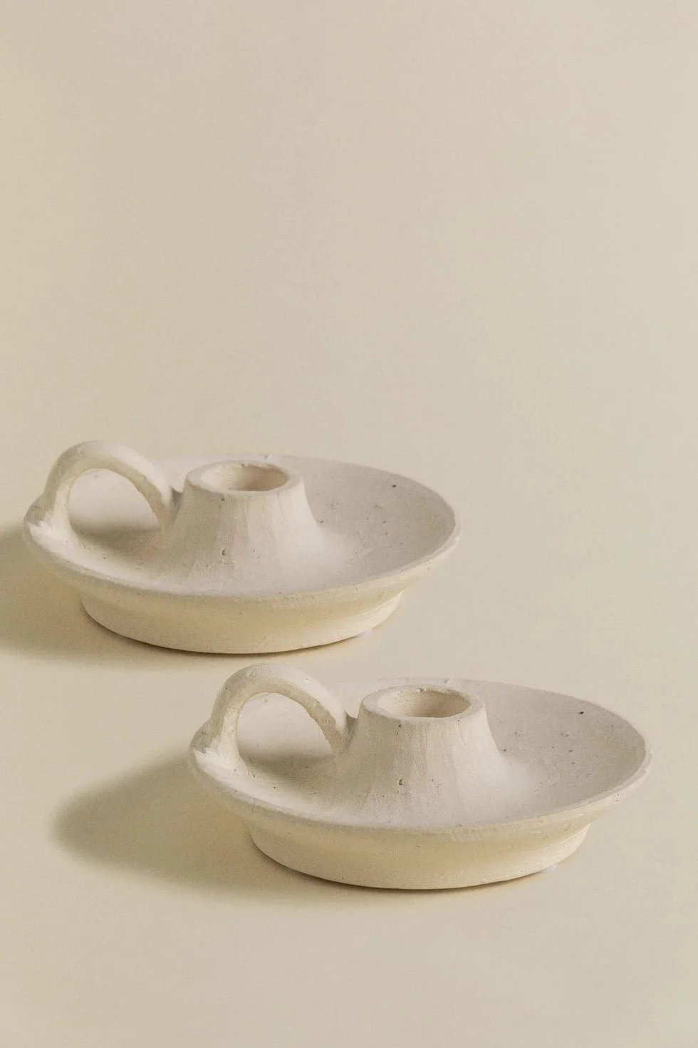 SKLUM Zestaw 2 świeczników ceramicznych Laisne