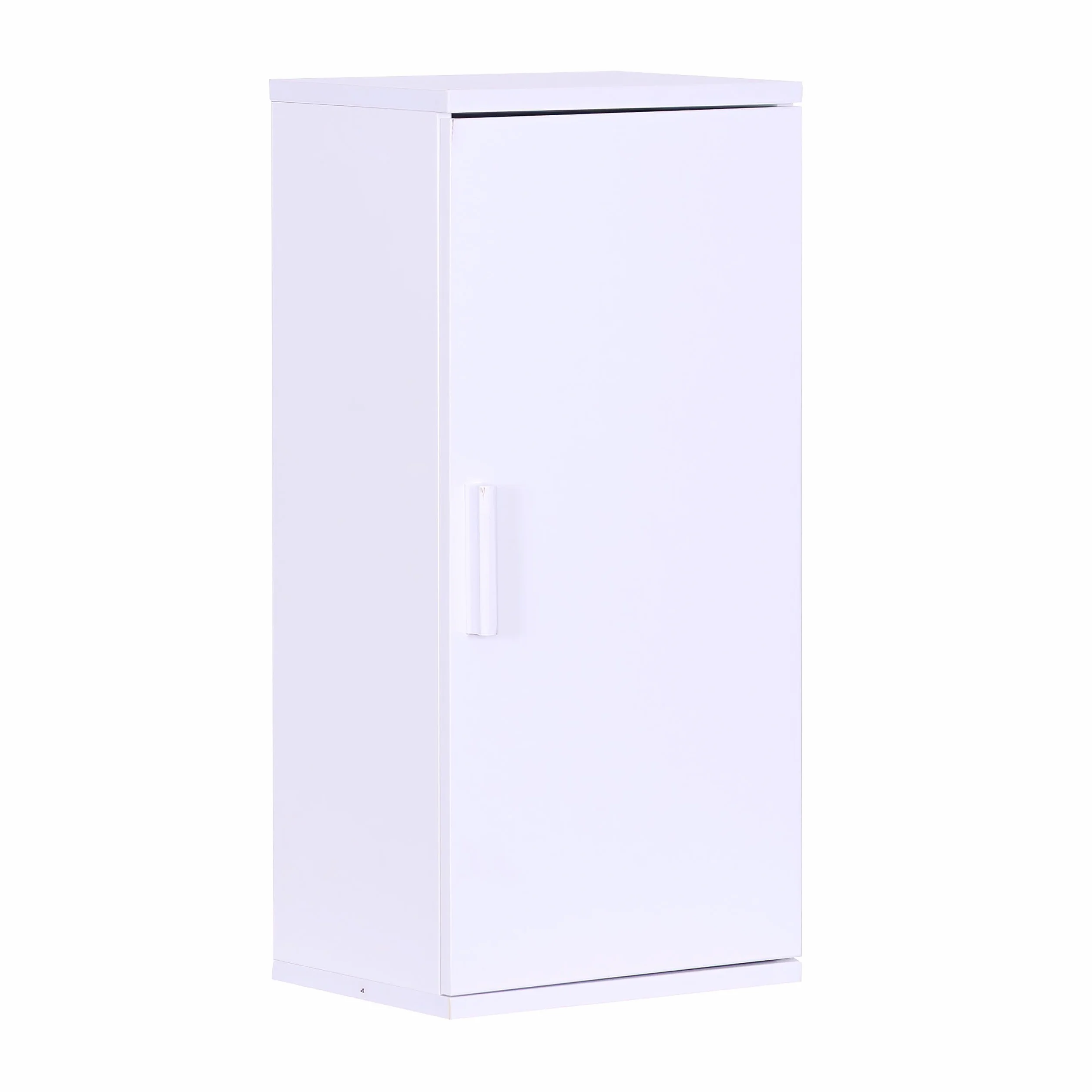 Relaxdays Szafka wisząca łazienkowa, 2 półki, wys. x szer. x gł.: 62 x 30 x 21 cm, regulowana półka, szafka łazienkowa wąska, MDF, biała