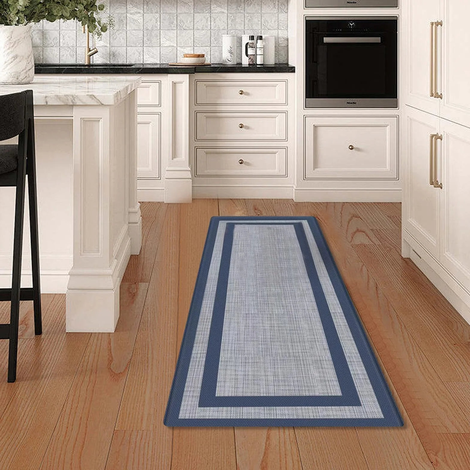 Kitchen Mats For Floor, Non-Slip Absorbent Livingroom Rugs, Oil-Proof Soft Standing Mats, Waterproof Washable Carpet For Home & Kitchen, 45x120cm/17.72x47.24 Inches