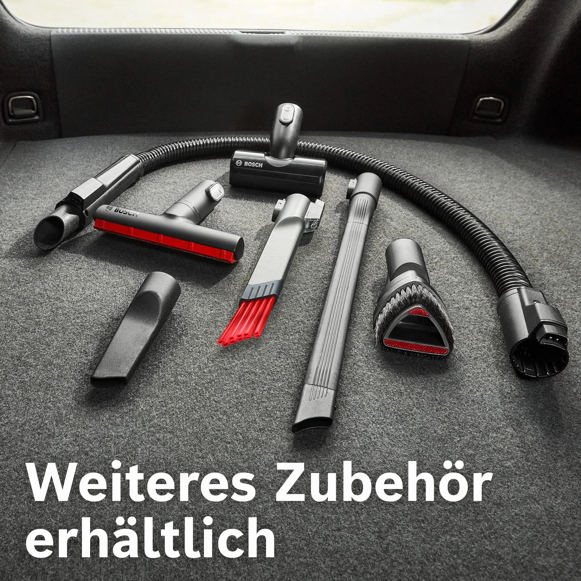 Bosch BHZULFC dysza szczelinowa XXL, bardzo długa, elastyczna, do trudno dostępnych miejsc, nadaje się do wszystkich bezprzewodowych odkurzaczy akumulatorowych Unlimited, do czyszczenia wnętrza