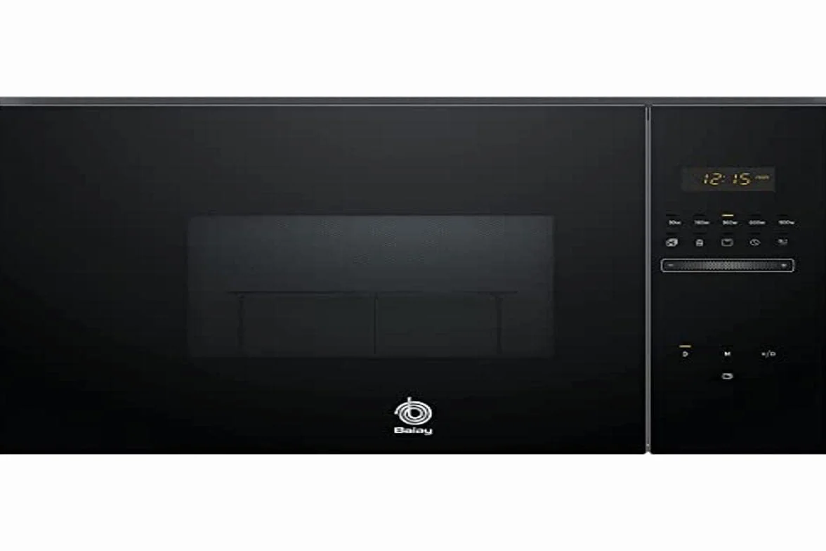 BALAY, 3CG5175N2, Kuchenka mikrofalowa, elektroniczny, Wbudowany bezramkowy, 38 cm, 25 l, 5 F, Aqualisis, Ap. z lewej strony, Szkło Czarny