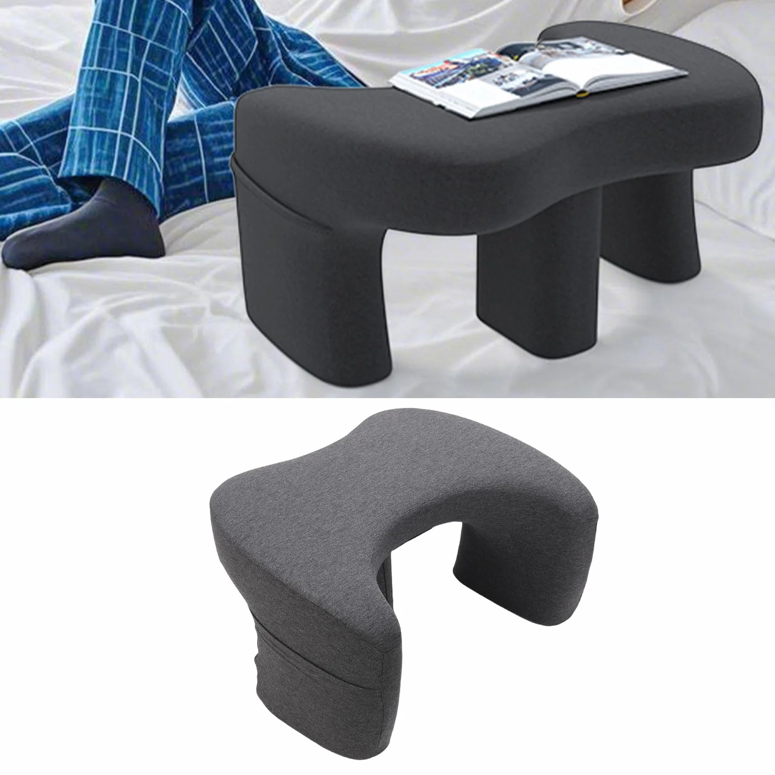 Cocoarm Poduszka do Czytania na Biurko, Ergonomiczna Poduszka z Pianki Memory do Czytania w Grach na łóżku i Podłodze
