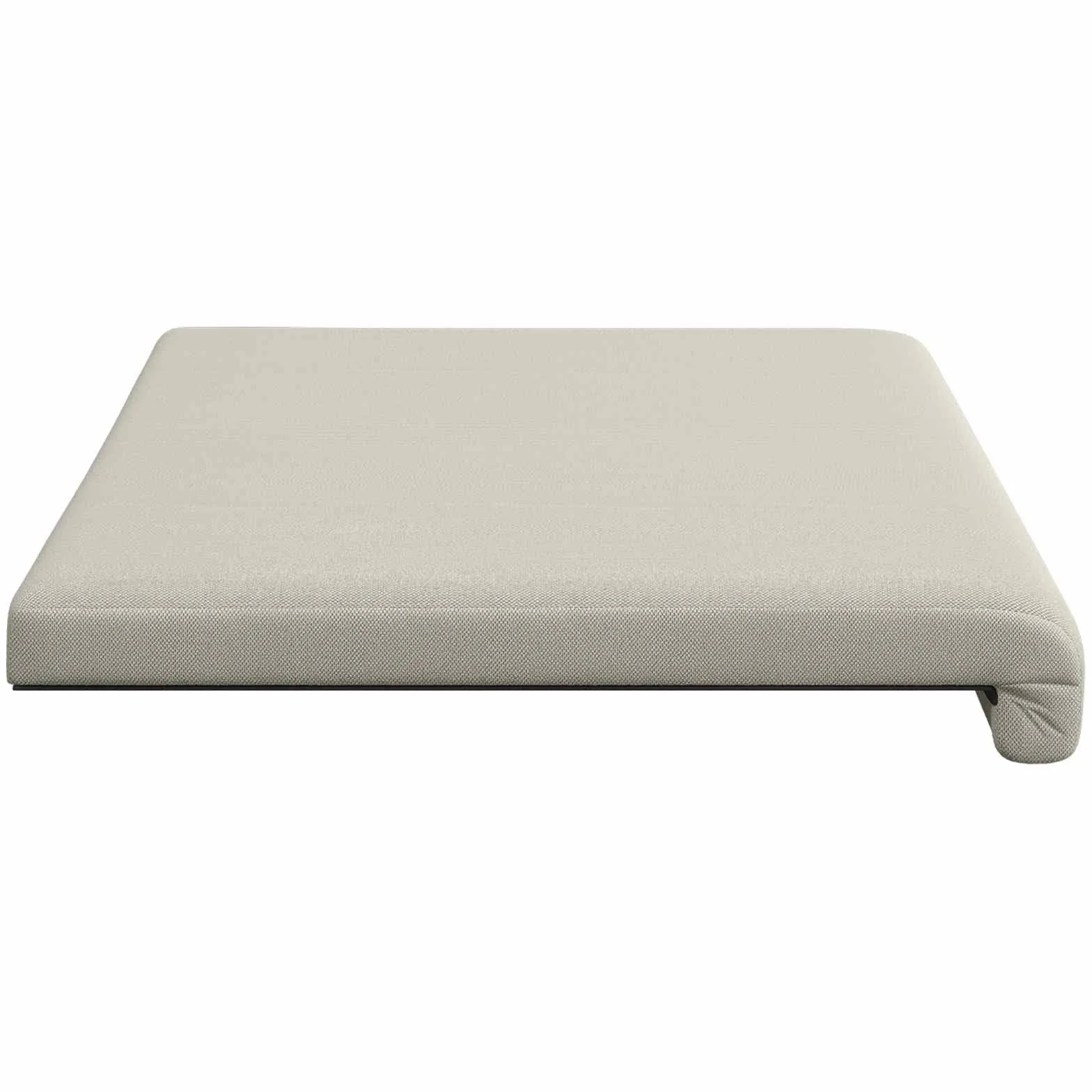 Poduszka na ławkę strukturyzowany aksamit owies 35 cm | 100% poliester, rama z materiału drewnopochodnego, wypełnienie piankowe, antypoślizgowe, łatwe do czyszczenia