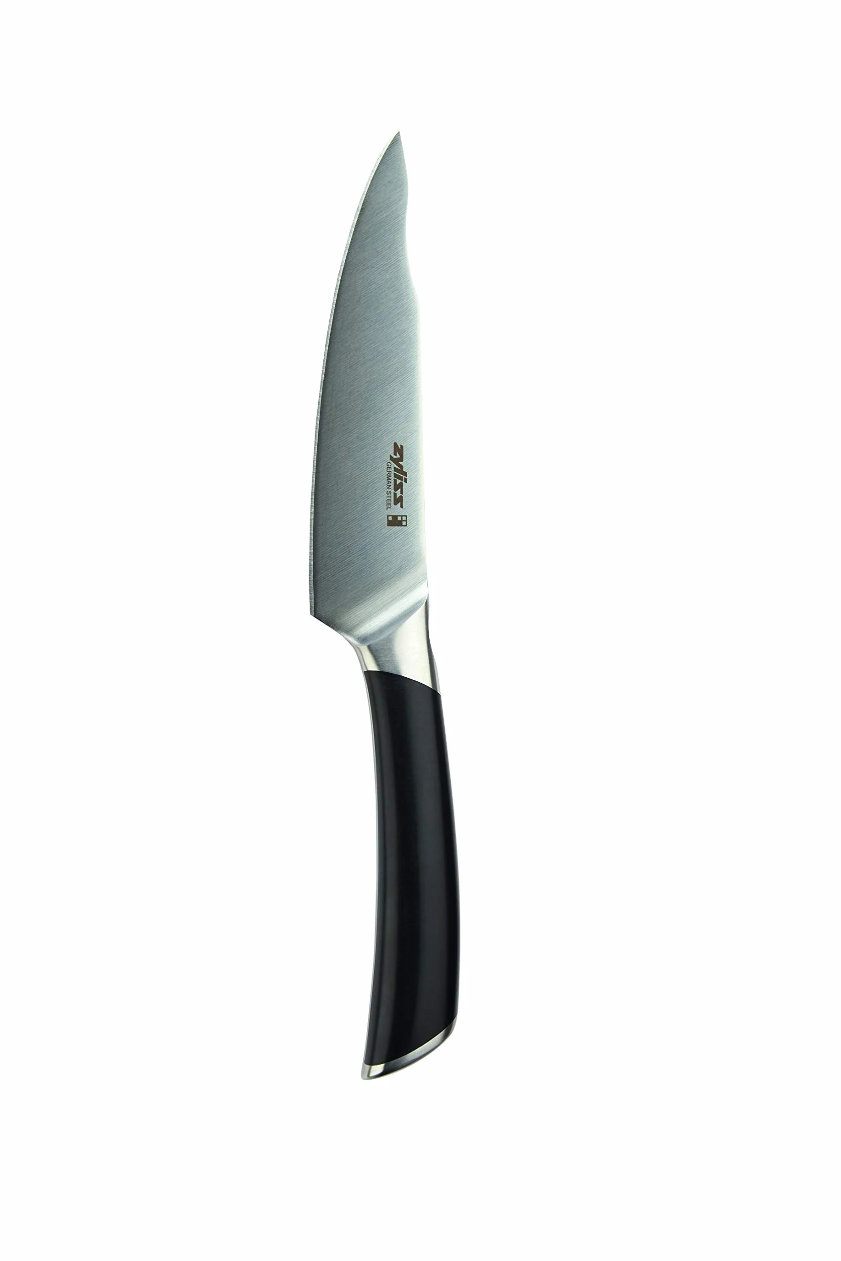 Zyliss Comfort Pro Nóż użytkowy, 14 cm, ostry, kuty niemiecki nóż ze stali nierdzewnej, antybakteryjny czarny uchwyt z podpórką na palce, profesjonalny nóż kuchenny/nóż do warzyw, nadaje się do
