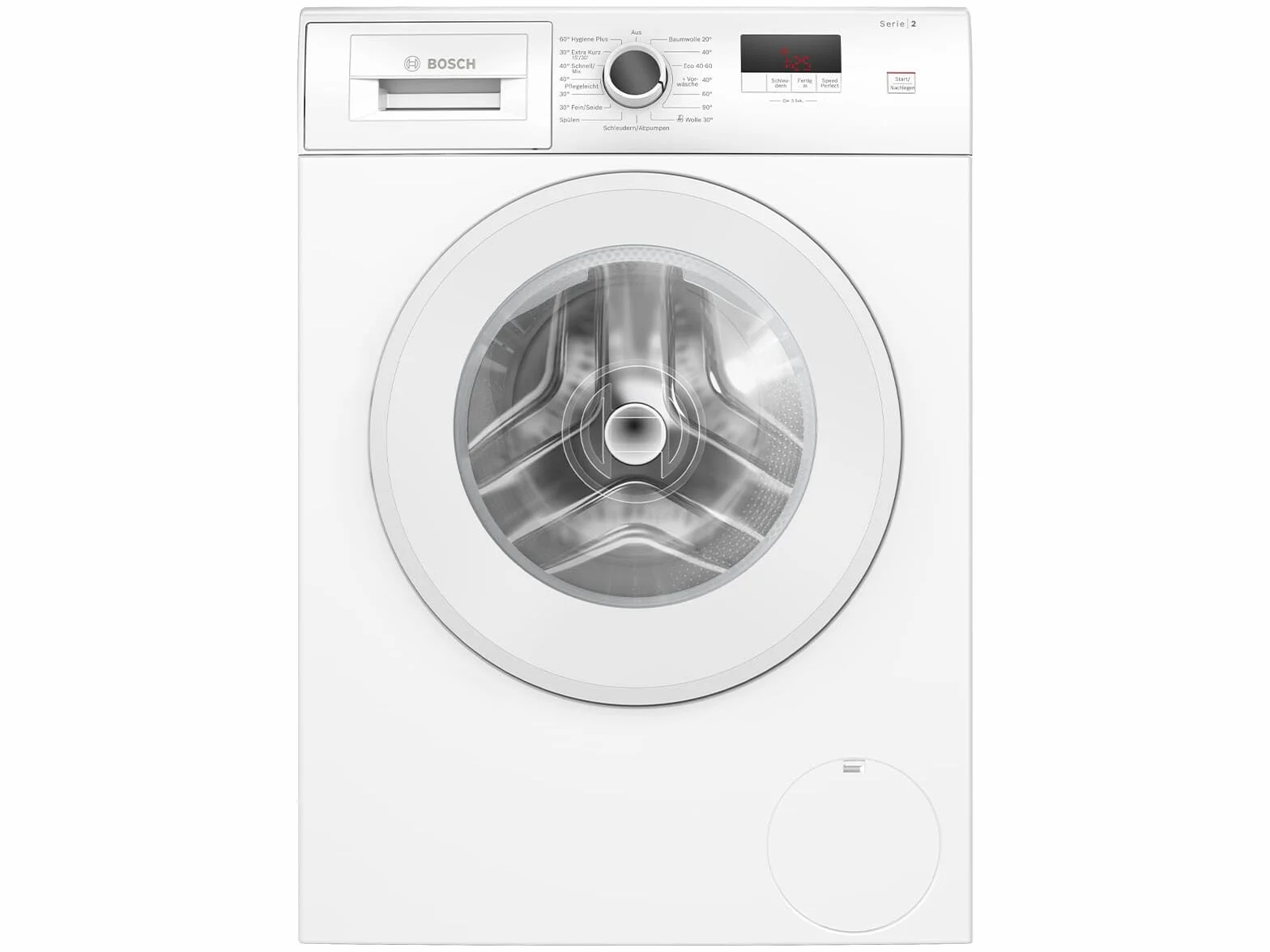 Bosch WGE02420, seria 2, pralka ładowana od przodu, 7 kg, 1400 obr./min, SpeedPerfect, maksymalna oszczędność energii i wody, funkcja uzupełniania, wyjątkowo higieniczna, AquaStop