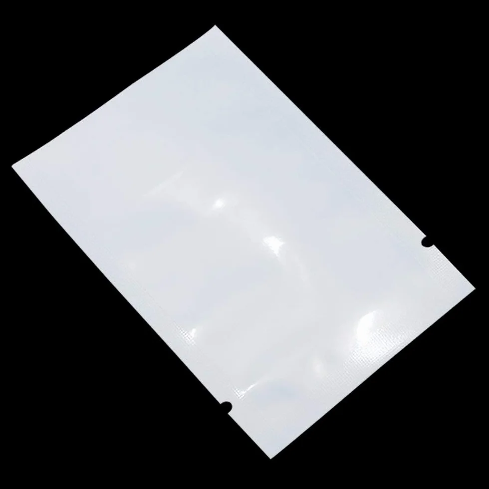 2000 szt. biały przód przezroczysty otwarty górny 2,8 mil plastikowy woreczek próżniowy 6 x 8,9 cm (rozmiar użytkowy 5 x 7,9 cm) worki zgrzewane na ciepło do opakowań do przechowywania żywności, mini próbka z nacięciami łezowymi