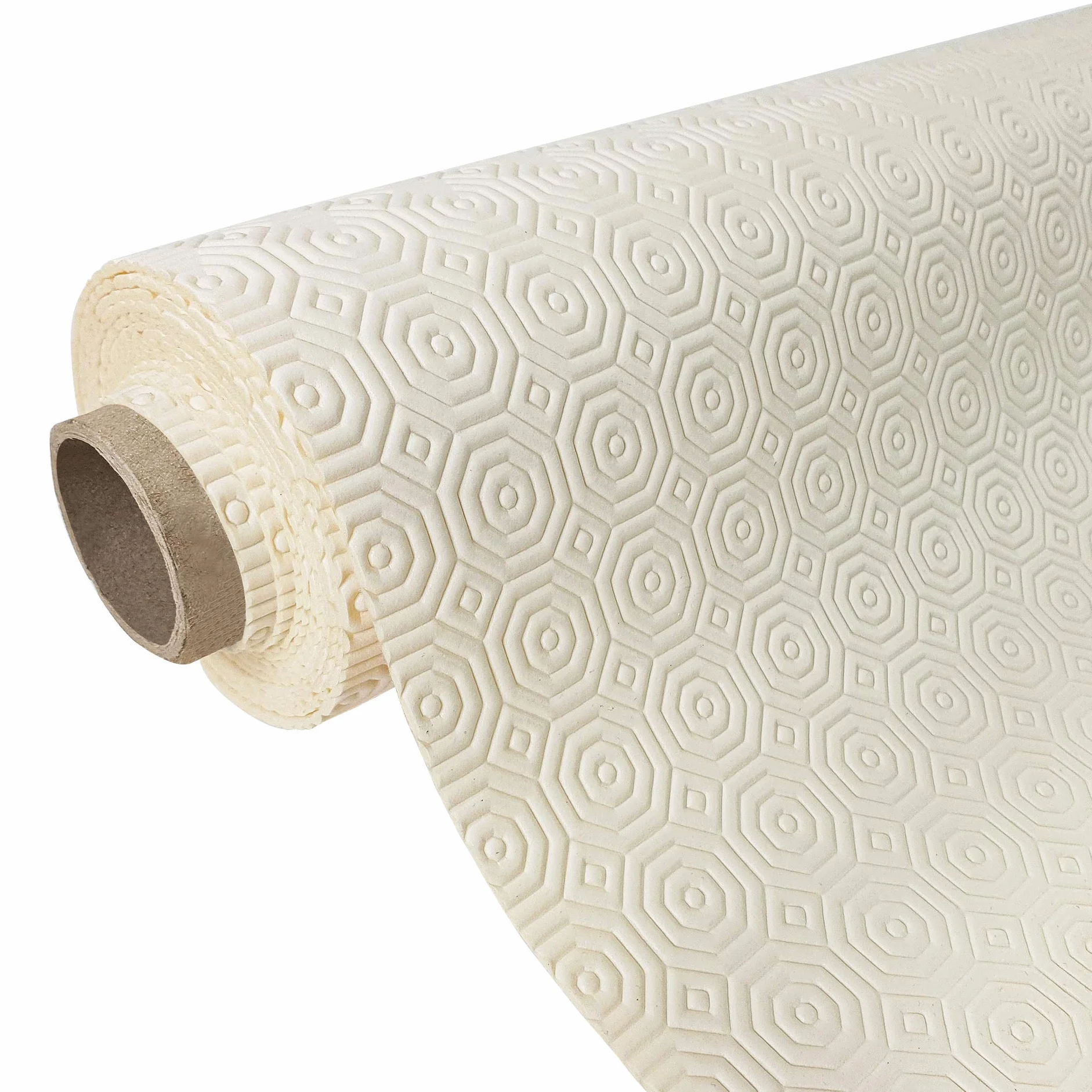 Podkład antypoślizgowy pod obrus mata wyciszająca wodoszczelne zabezpieczenie blatu przeciwpoślizgowy ochraniacz na stół wyciszacz 105x600 cm Molton Flanda