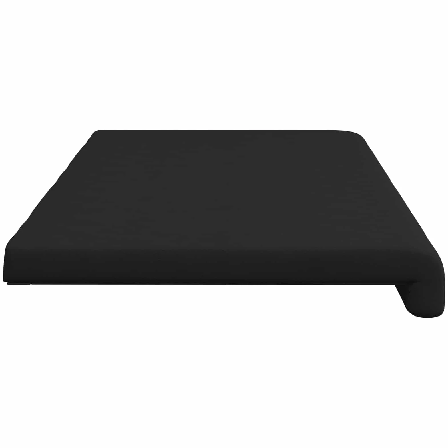 Poduszka na ławkę, mikrofibra, czarna, głębokość 35 cm | Antypoślizgowe, piankowe wypełnienie, do przedpokoju i salonu, łatwe w pielęgnacji wilgotną szmatką